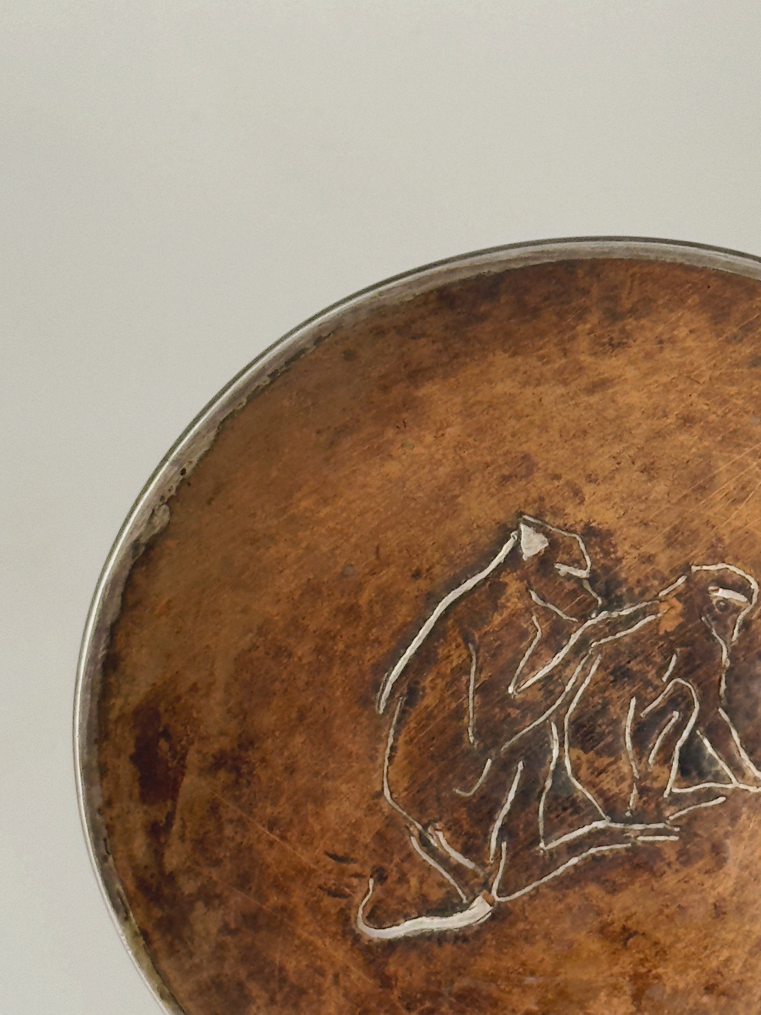 Jean Serriere Dinanderie Bowl c.1920 — detail view