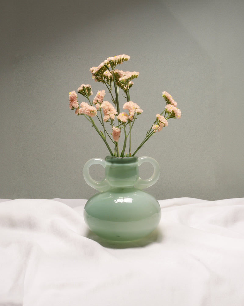 Glass Vase 03 by OOG OBJECTS | The Oblist — mint green color, modern design