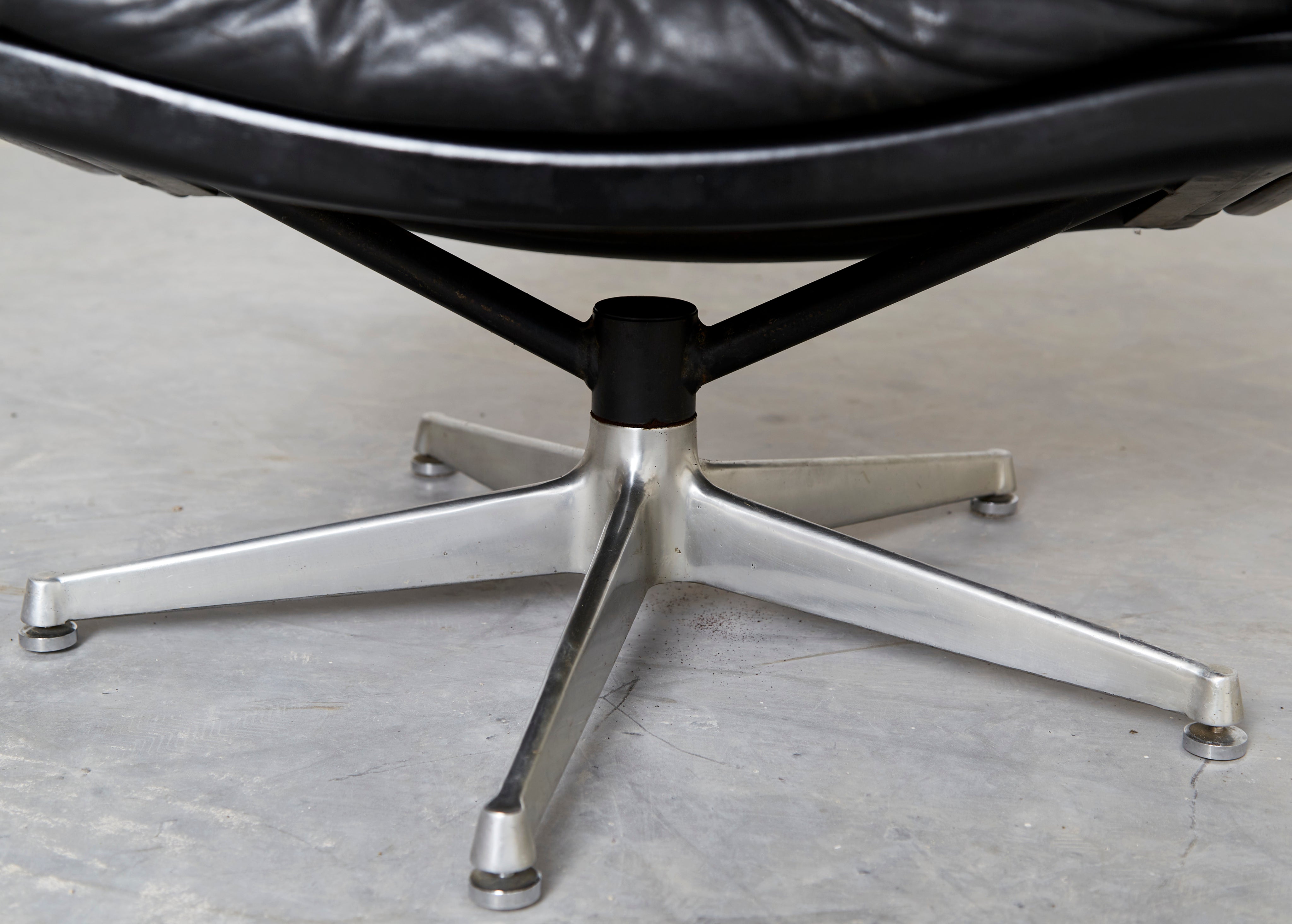 Vintage Lounge Chair & Ottoman by André Vandenbeuck for Strässle — view 9
