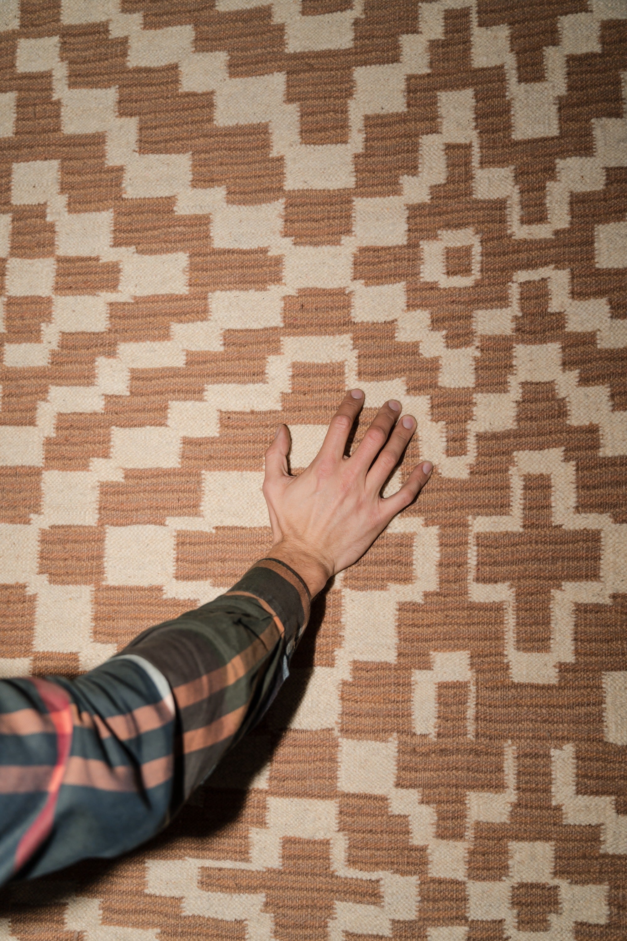 Vertigo Contemporary Tapestry / Rug — side angle