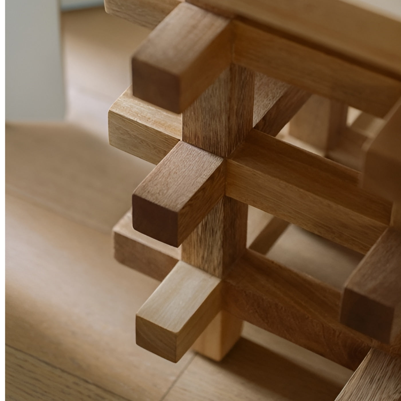 Solid Wood Stool - JUNCO Series by Daniel Couttolenc, American Walnut — alternate view