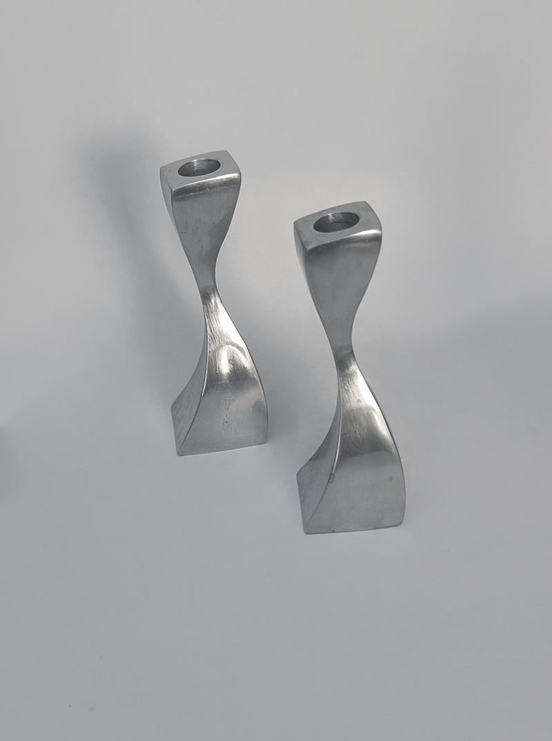 Twisted Candle Holders by Les Objoies | The Oblist — handcrafted metal design