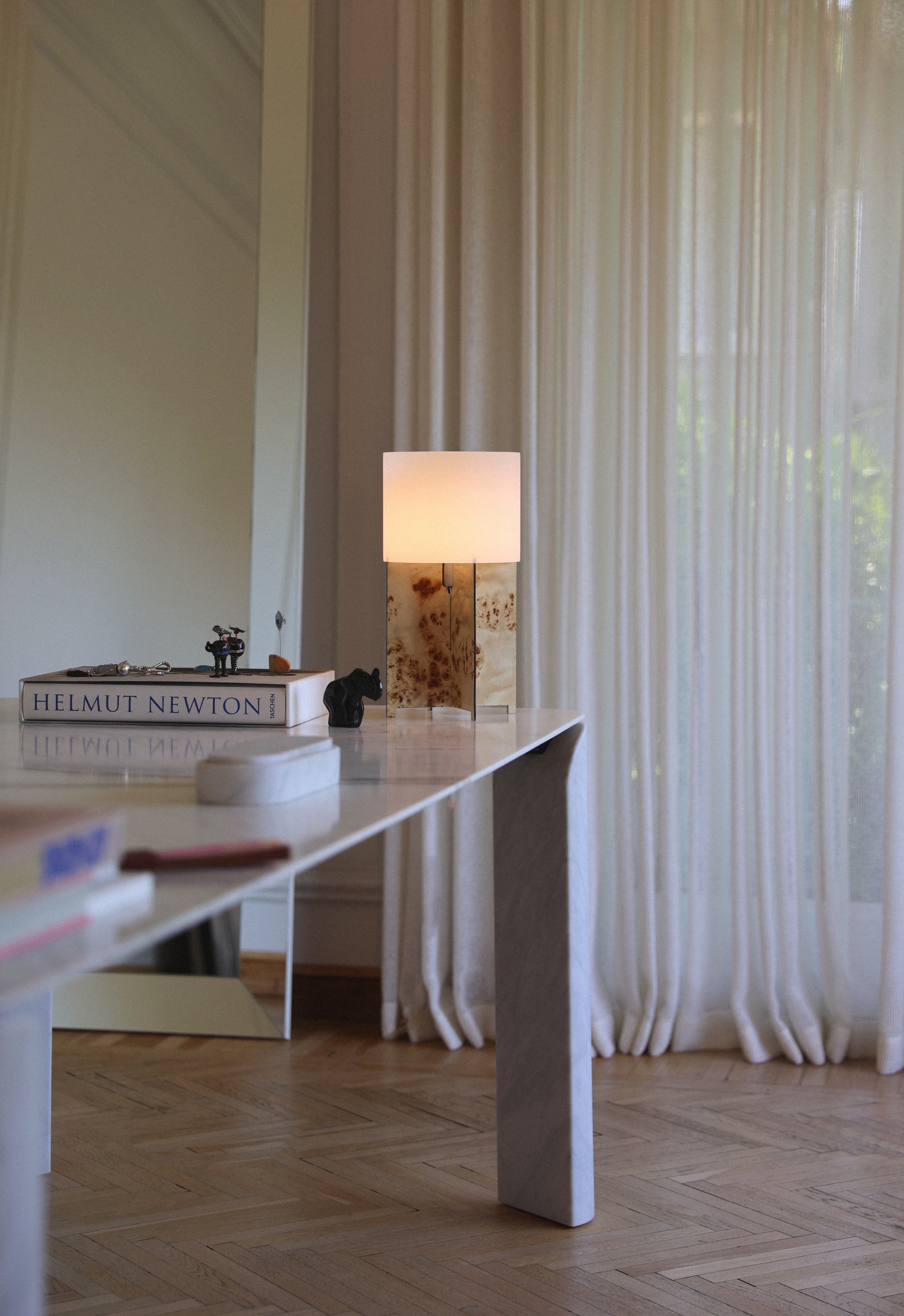 Lumix Table Lamp Poplar Wood — detail view