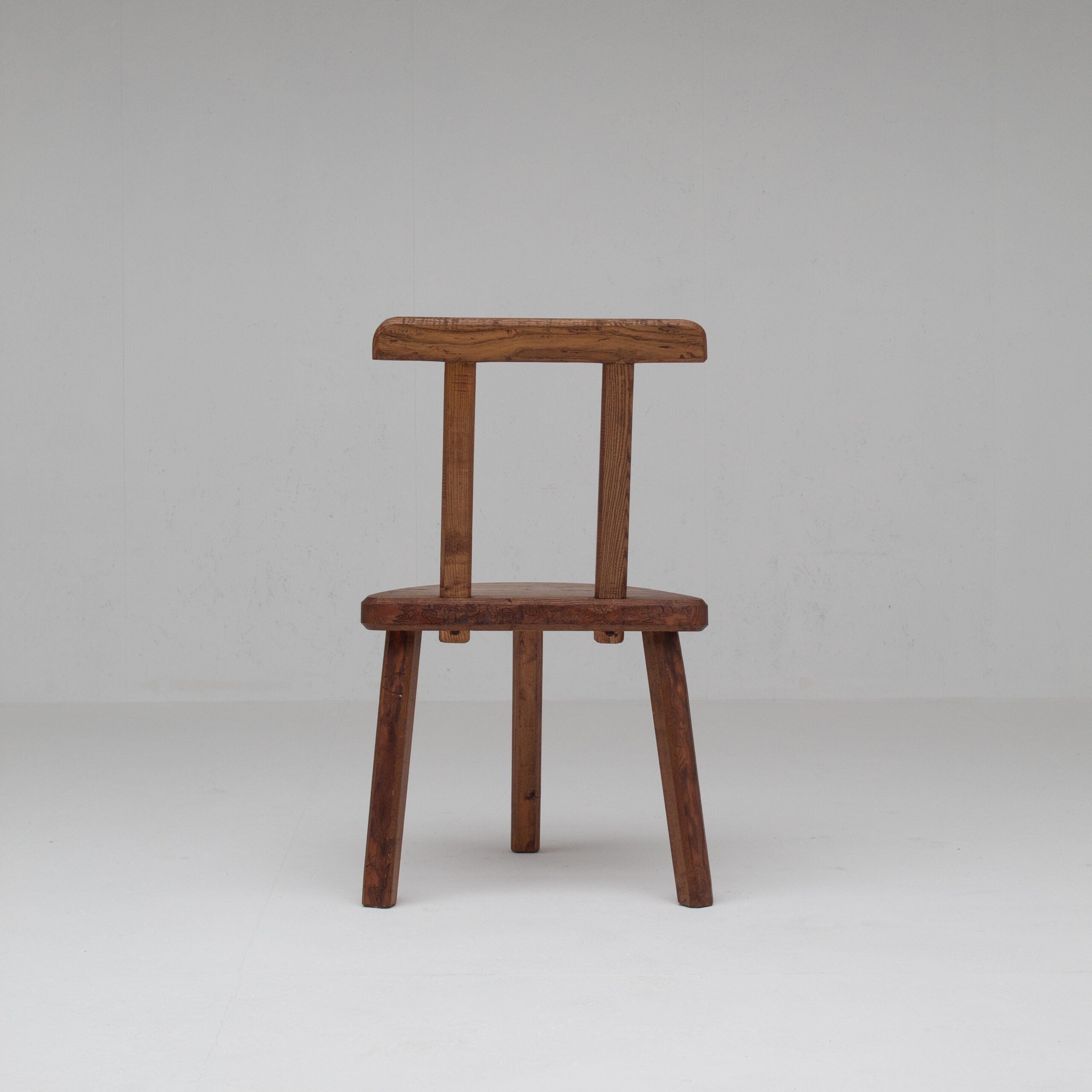 Set of 4 Rustic Wooden Chairs — lifestyle setting