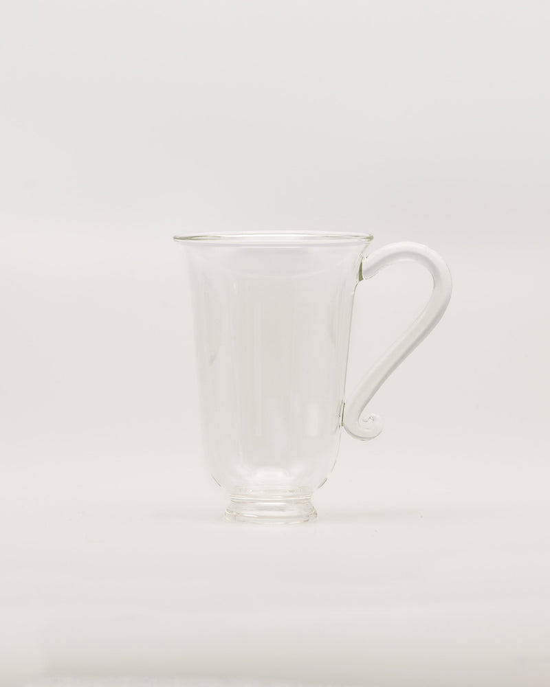 Grande Tasse Set — side view of clear glass mug