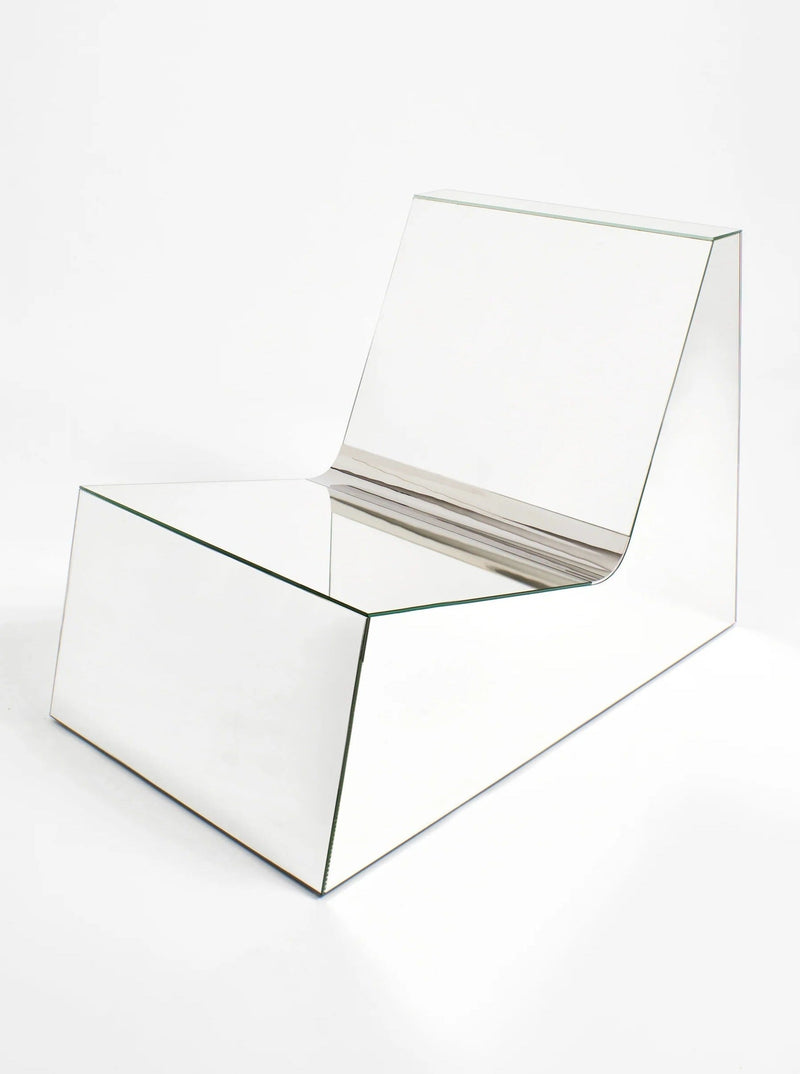 Mirror Lounge Chair — close-up of reflective glass surface