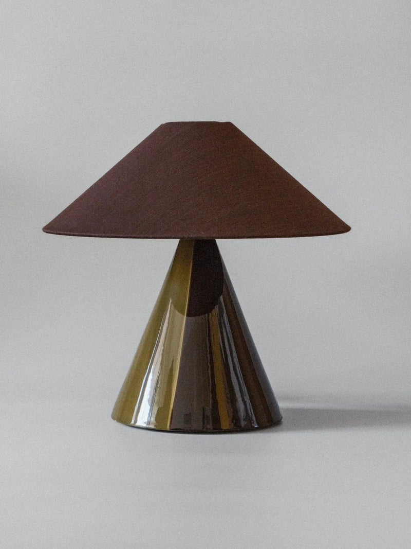 Caterina Table Lamp - Dark Brown by mattina moderna | The Oblist — ceramic base, dark brown shade