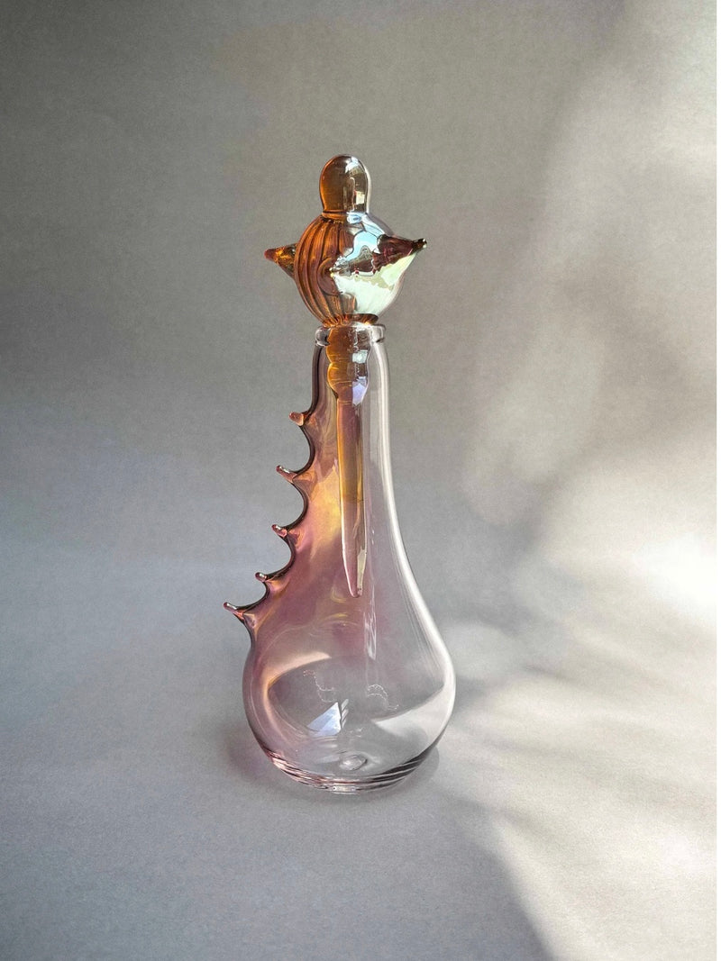Perfumero Magnifica Sculptures in Glass by Pia Glassworks | The Oblist — handcrafted glass, soft pink tones
