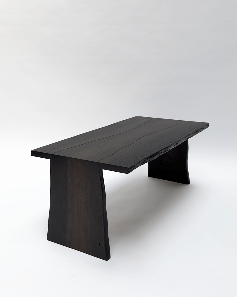 BO Coffee Table, 5500 Years Old Black Oak by Mauro Dell'Orco | The Oblist — handcrafted black oak design