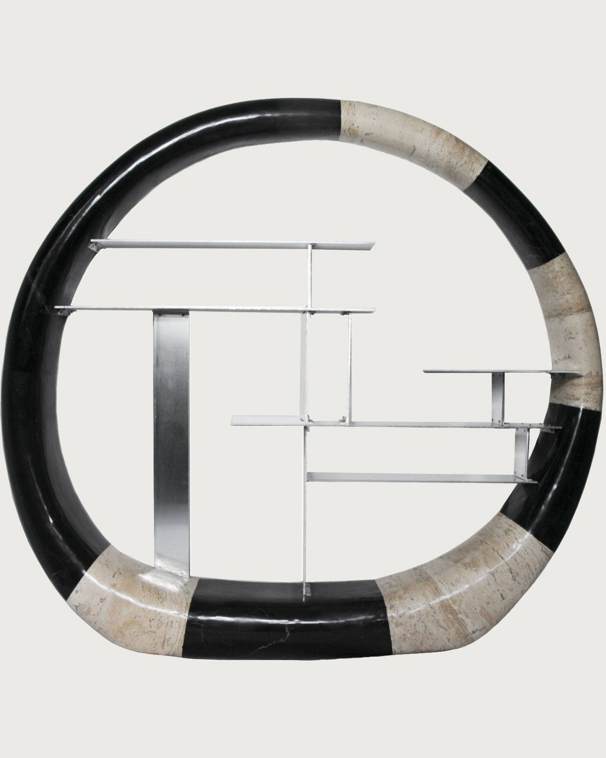 Étagère Anneau en Pierre Asymétrique