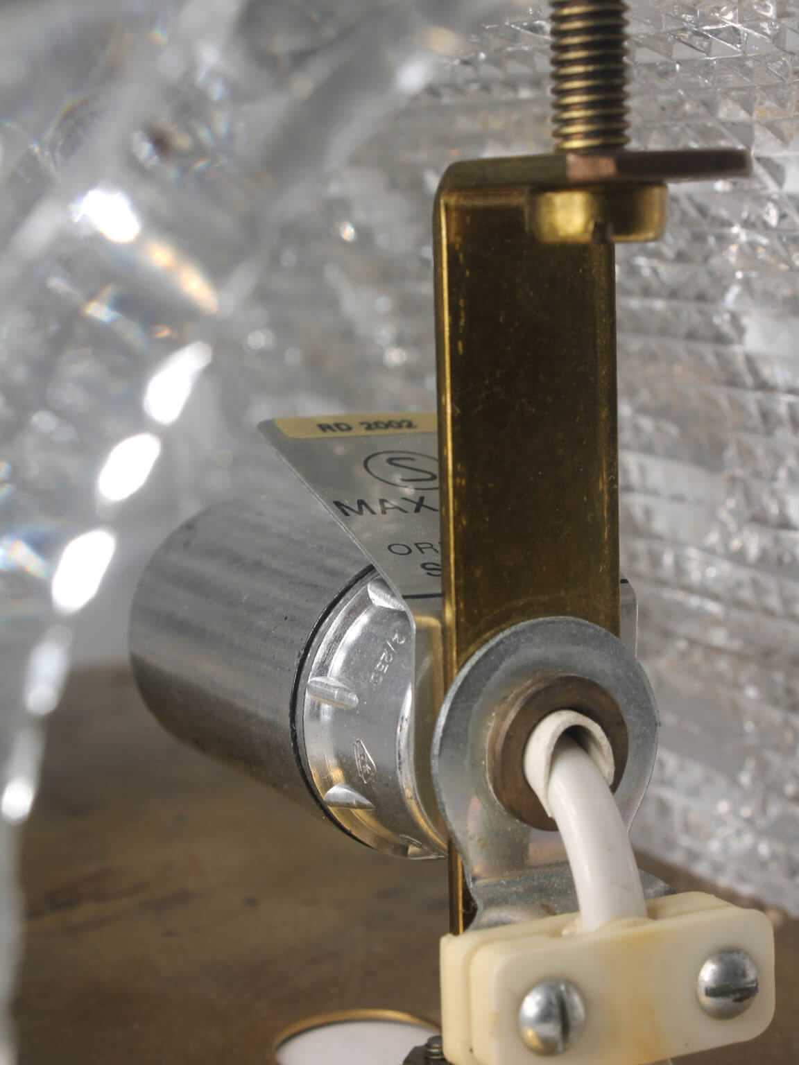 Carl Fagerlund Bubble Crystal Glass And Brass Sconce, For Orrefors — lifestyle setting