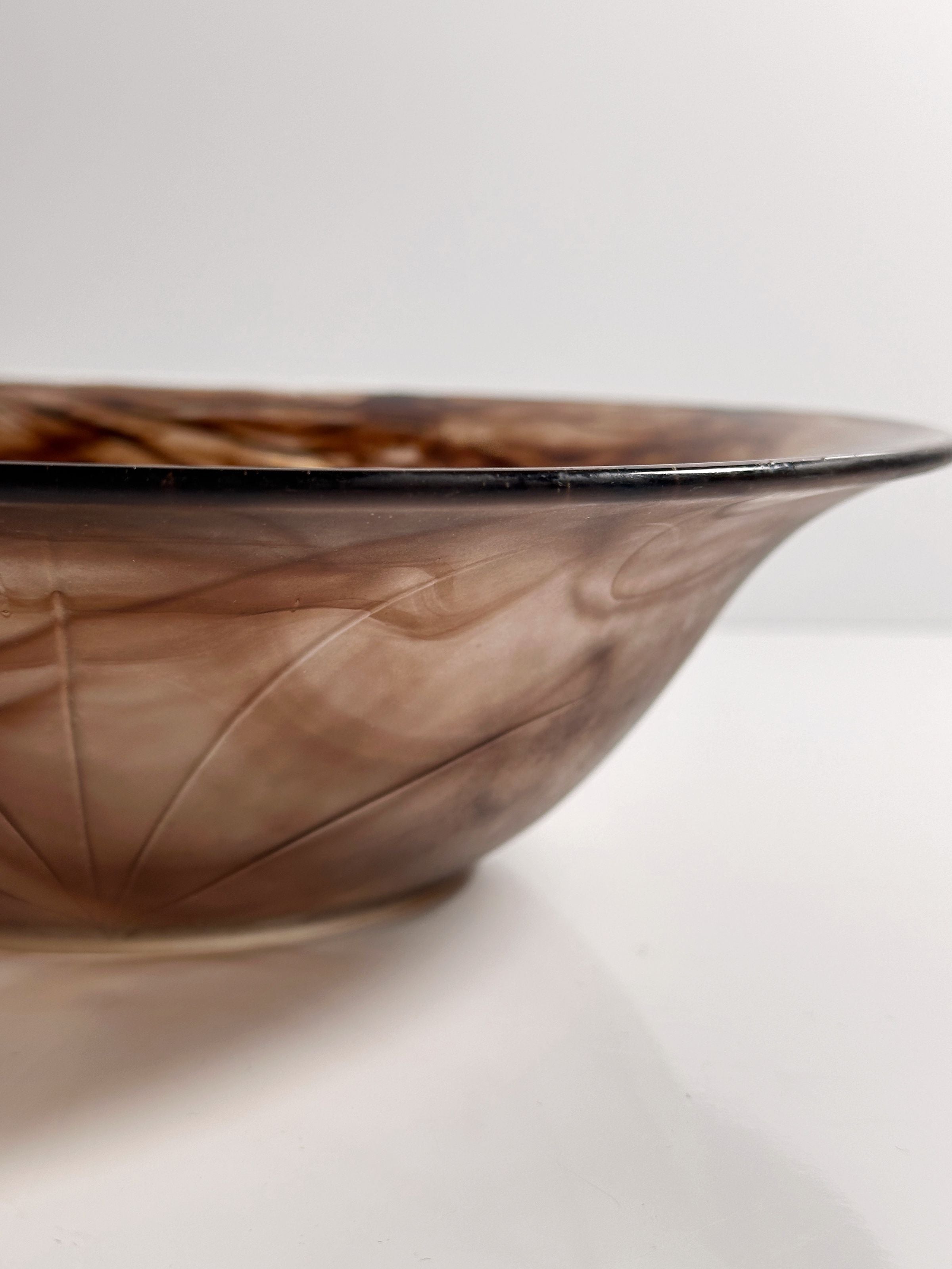 German Art Deco Cloud Glass Bowl