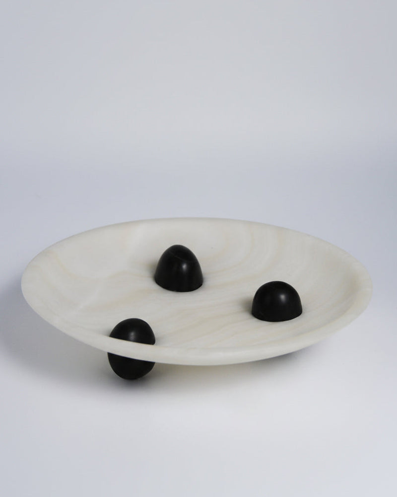 Uovo Bowl, in Stone and Onyx by Panorammma | The Oblist — handcrafted stone dish