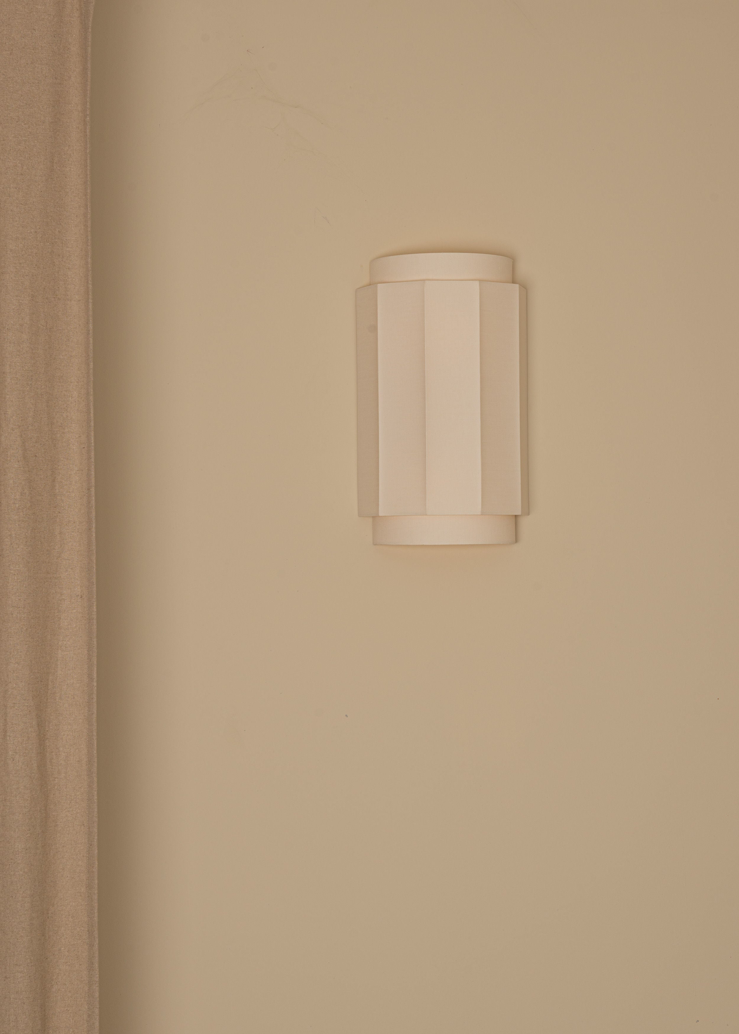 'Okla' Wall Light in Ecru Cotton