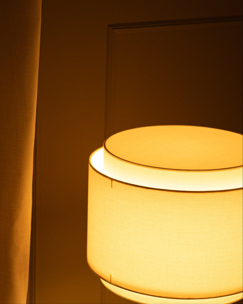 'Pipito Duoble' Table Lamp in Brown Marble — detail view