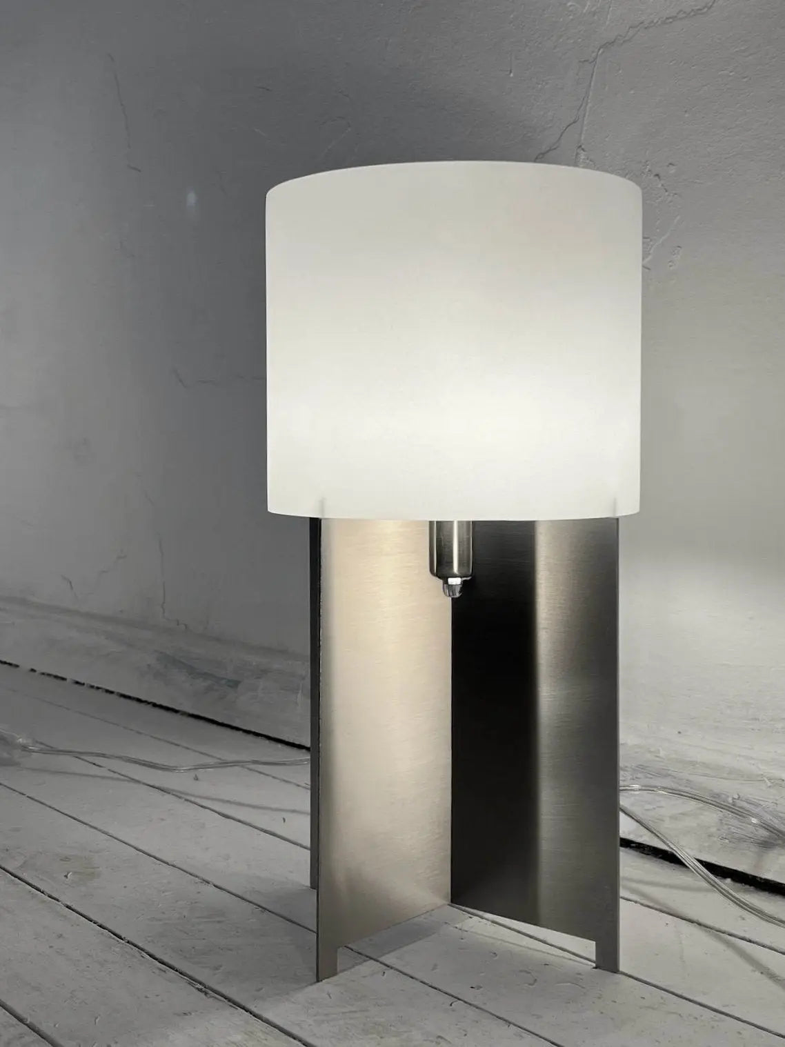 Lumix Table Lamp Stainless Steel — in context