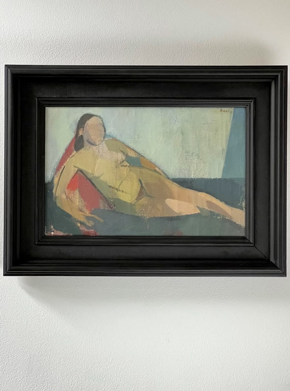 Midcentury Nude in Oil — detail view