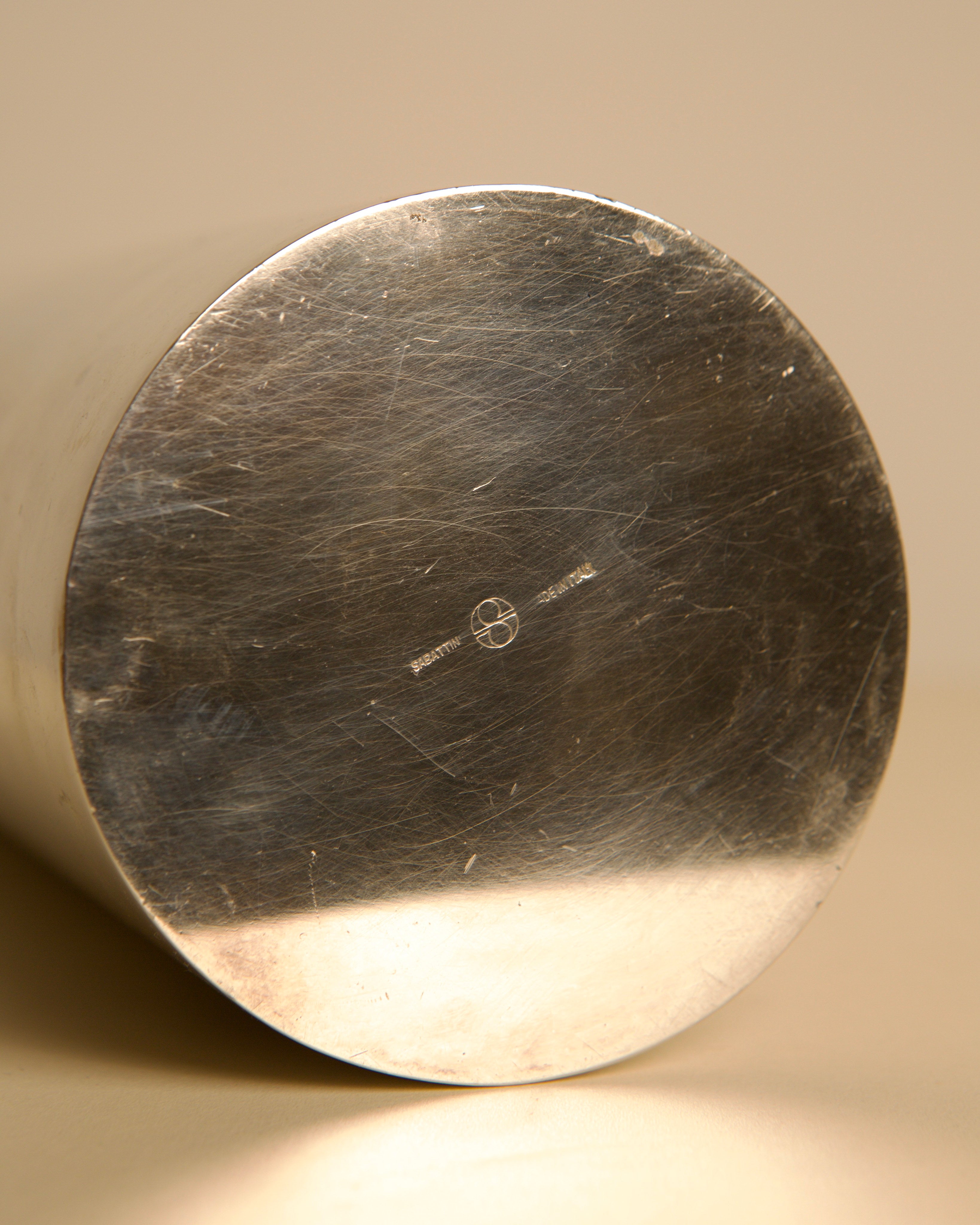 "Ohun Ohara" silver-plated vase by Lino Sabattini, Italy, 1980s — lifestyle setting