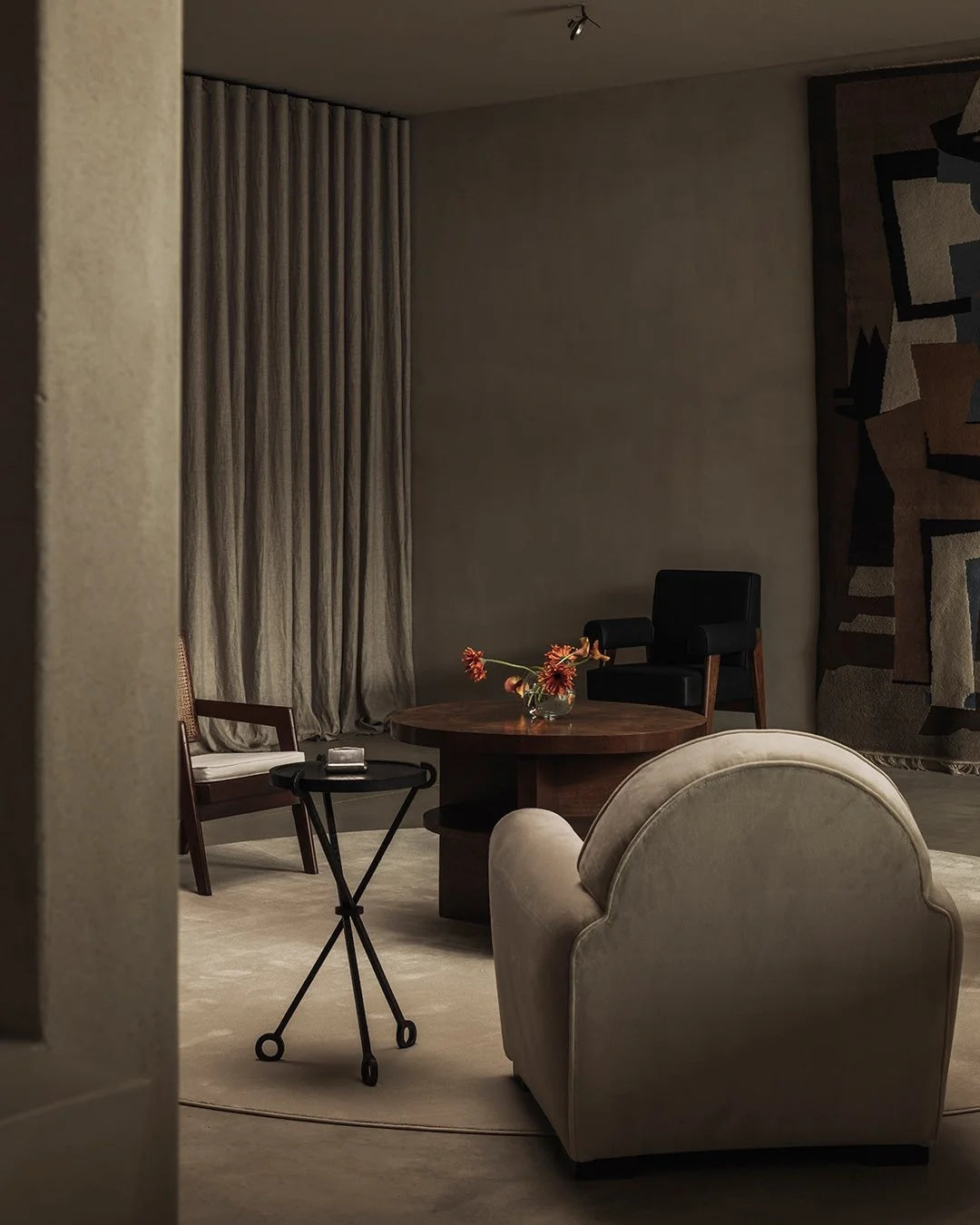 Wrought Iron Gueridon - Tripod