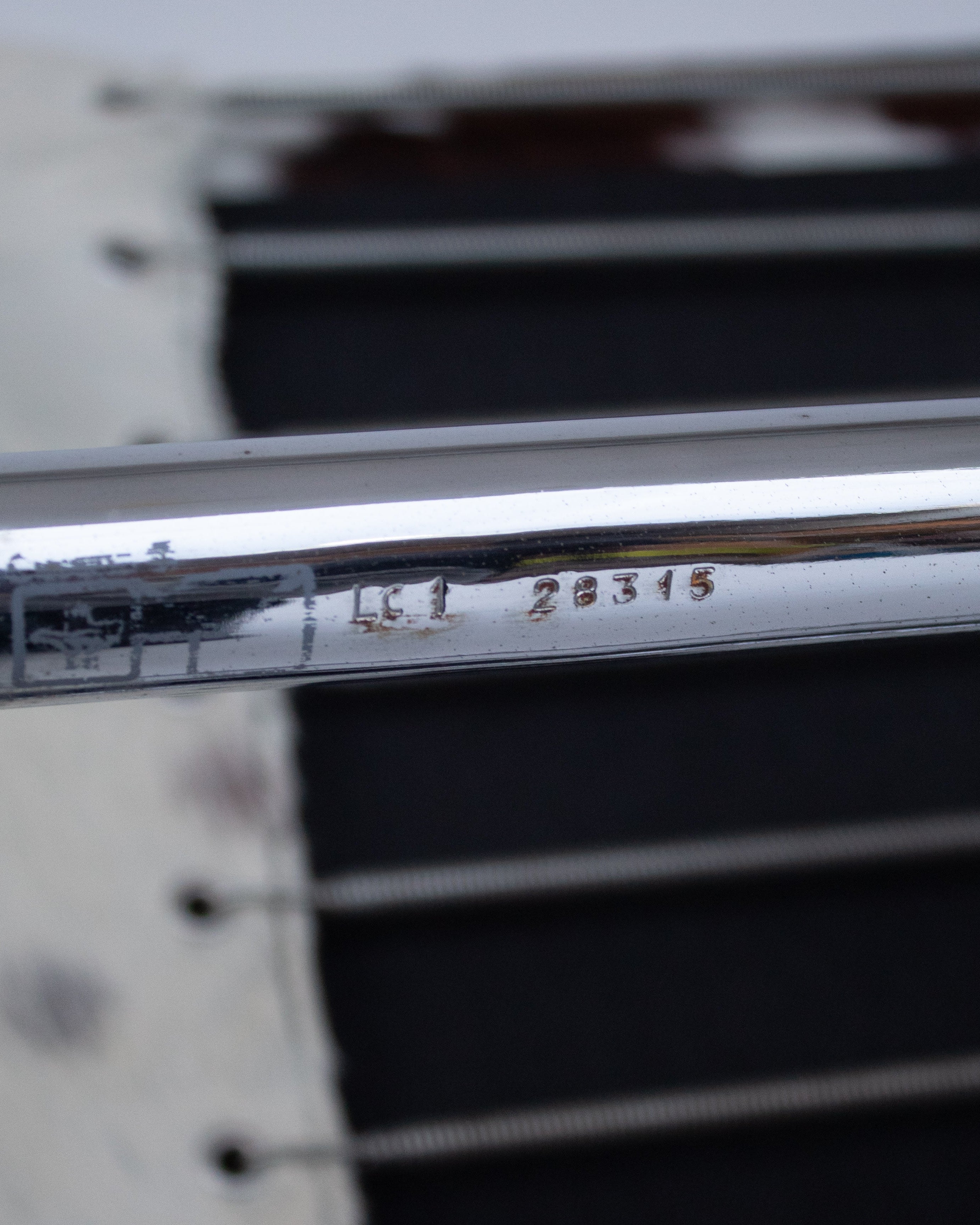 LC1 chair serial number detail showing 26315 marking