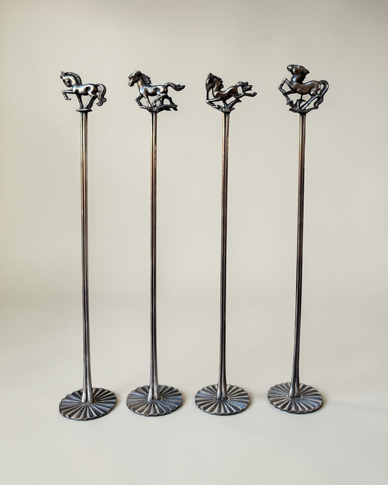 Equestrian Cocktail Stirrers, 1970s by Flock Studio | The Oblist