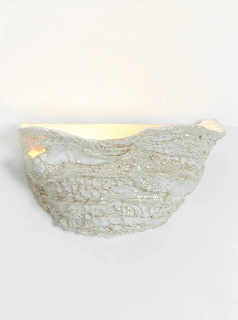 Casa Wall Light No6 by Project 213A | The Oblist — handcrafted ceramic, soft white color
