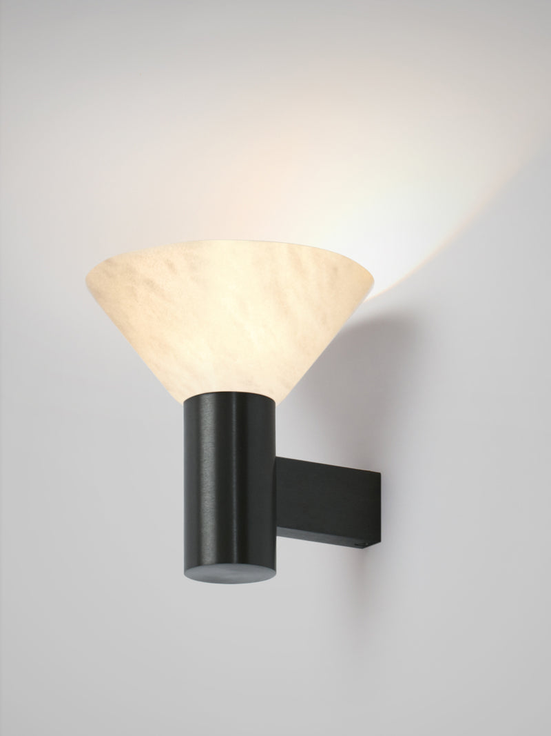 TORRES Wall by CTO Lighting | The Oblist — black metal, cream shade