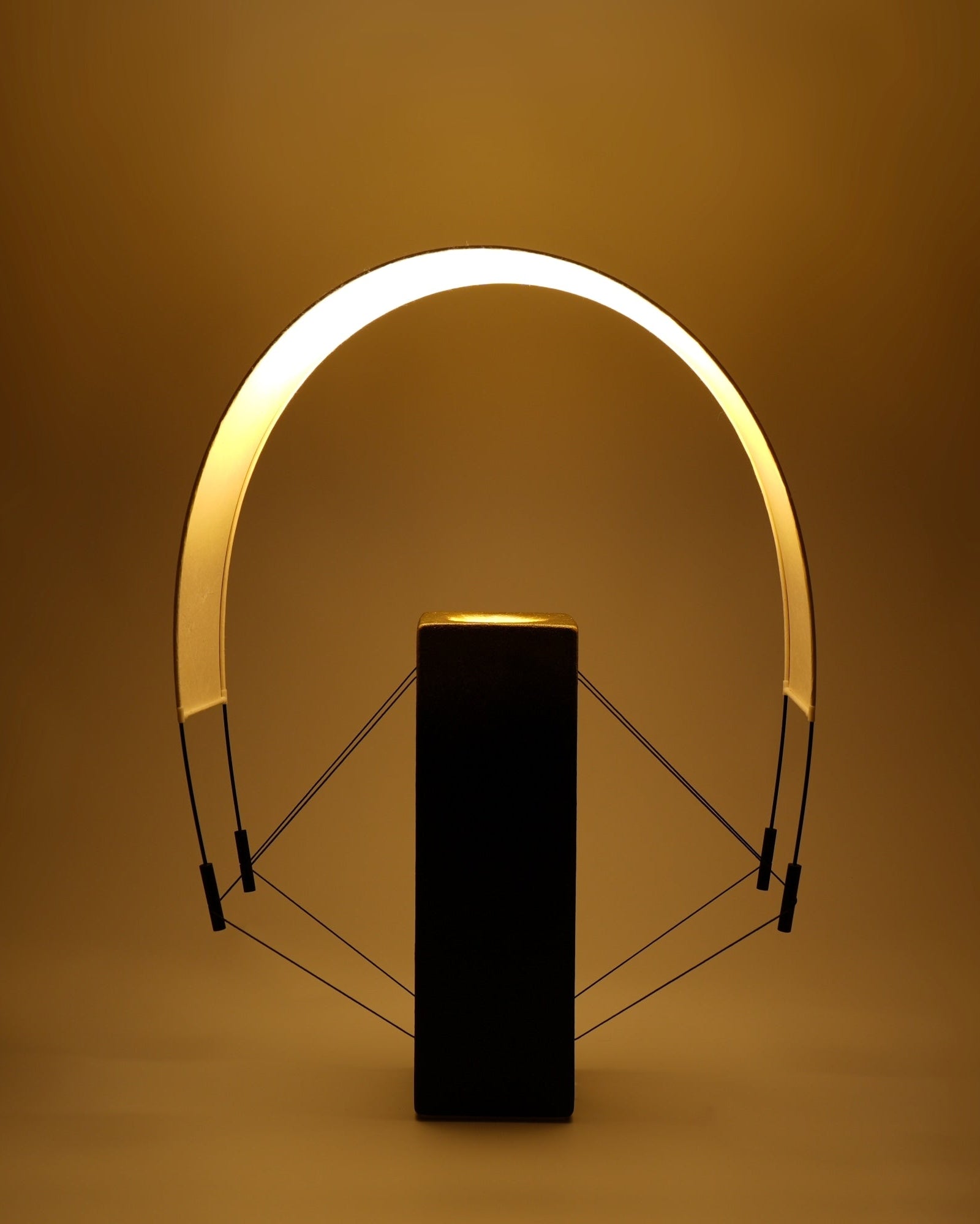 Contemporary Table Lamps in Terracotta - Lumia d'Or - Collection Aura — detail view
