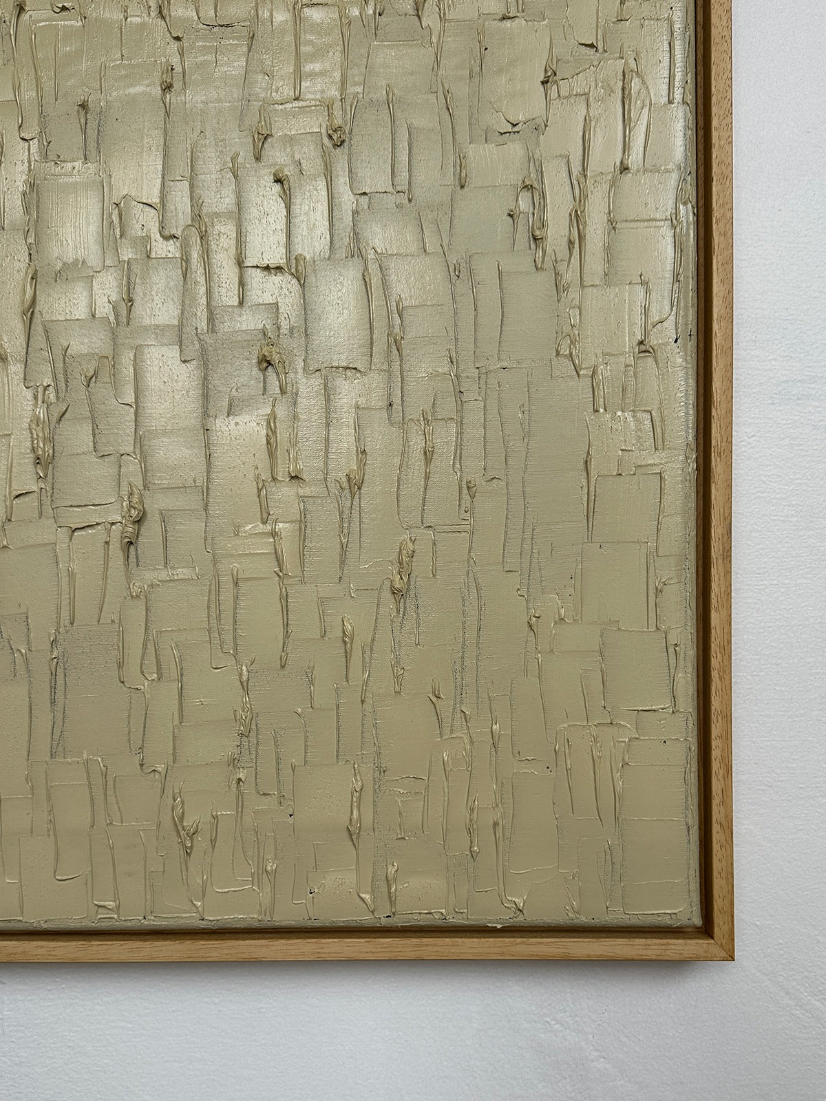 'Buff Titanium - Heavy Texture' Painting — side angle