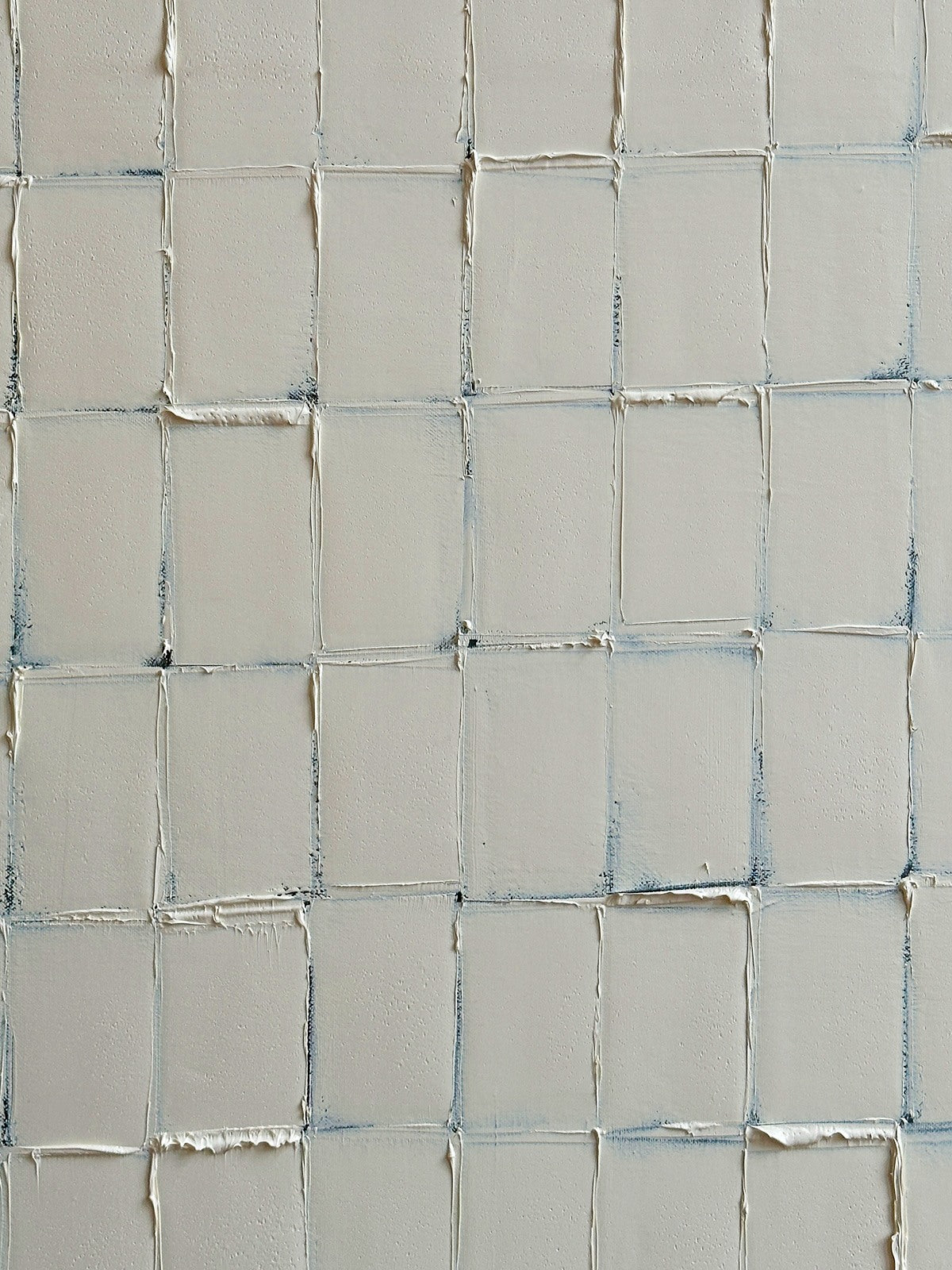 'Warm White - Strokes' Painting — lifestyle setting