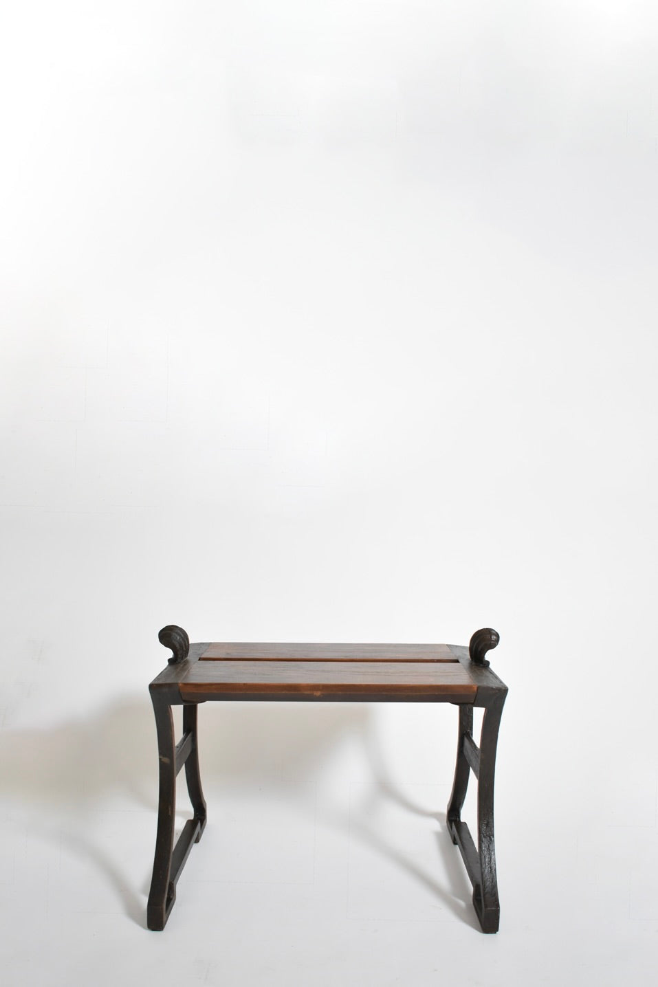 Folke Bensow Cast Iron and Wood Bench, 1920s — side angle
