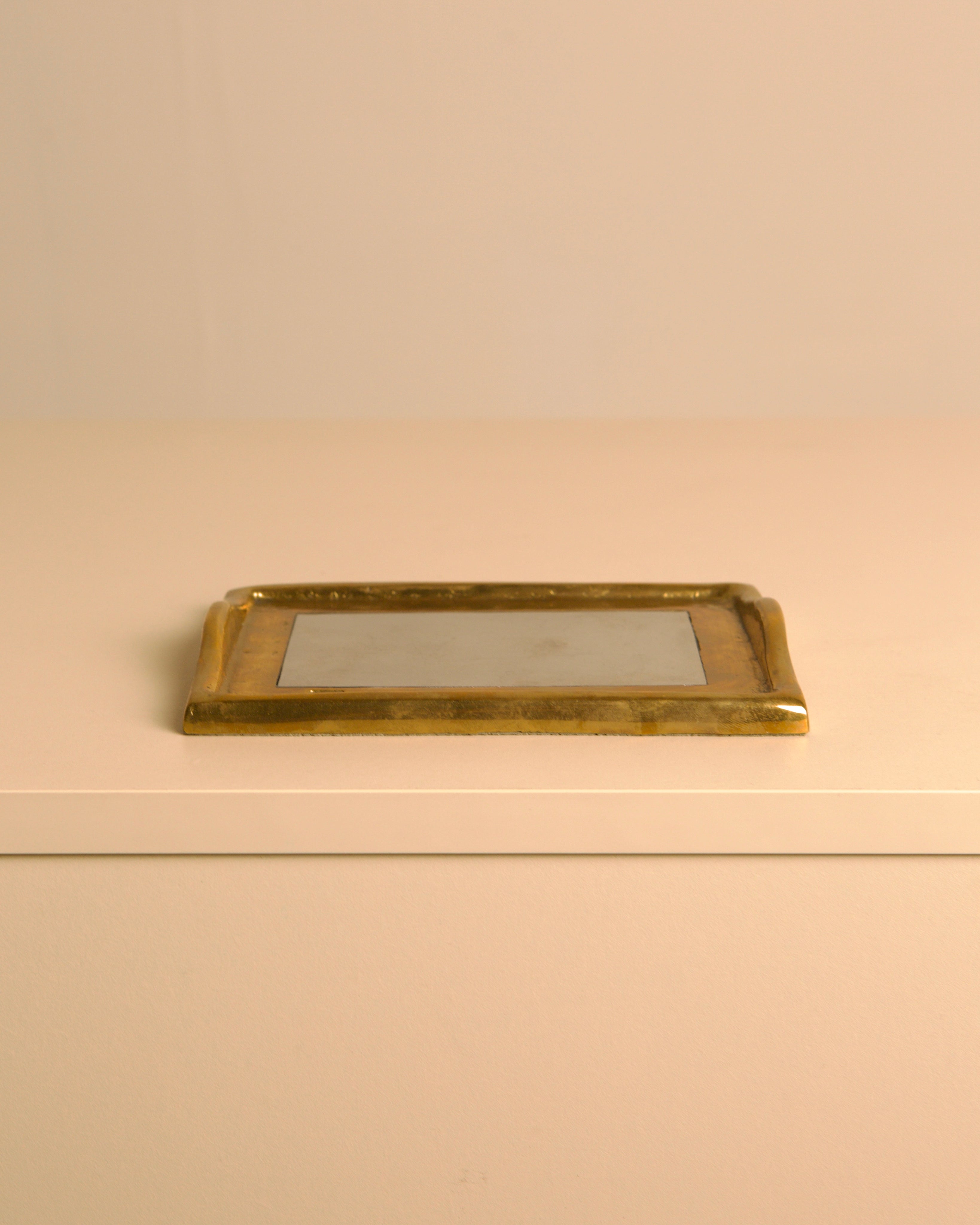  Rectangular catch-all tray by David Marshall, 1980s — detail view