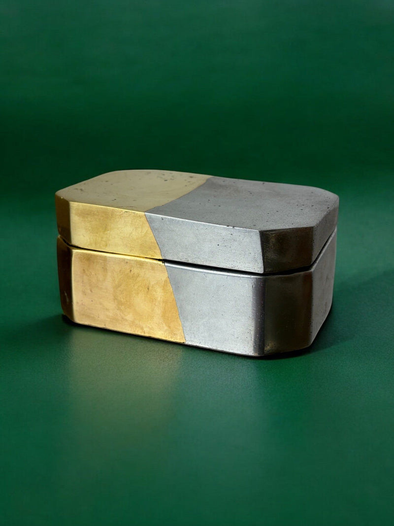 Brutalist Box by Ardisur, Bronze and Aluminum, Spain, 1970s | The Oblist — metallic finish, vintage design