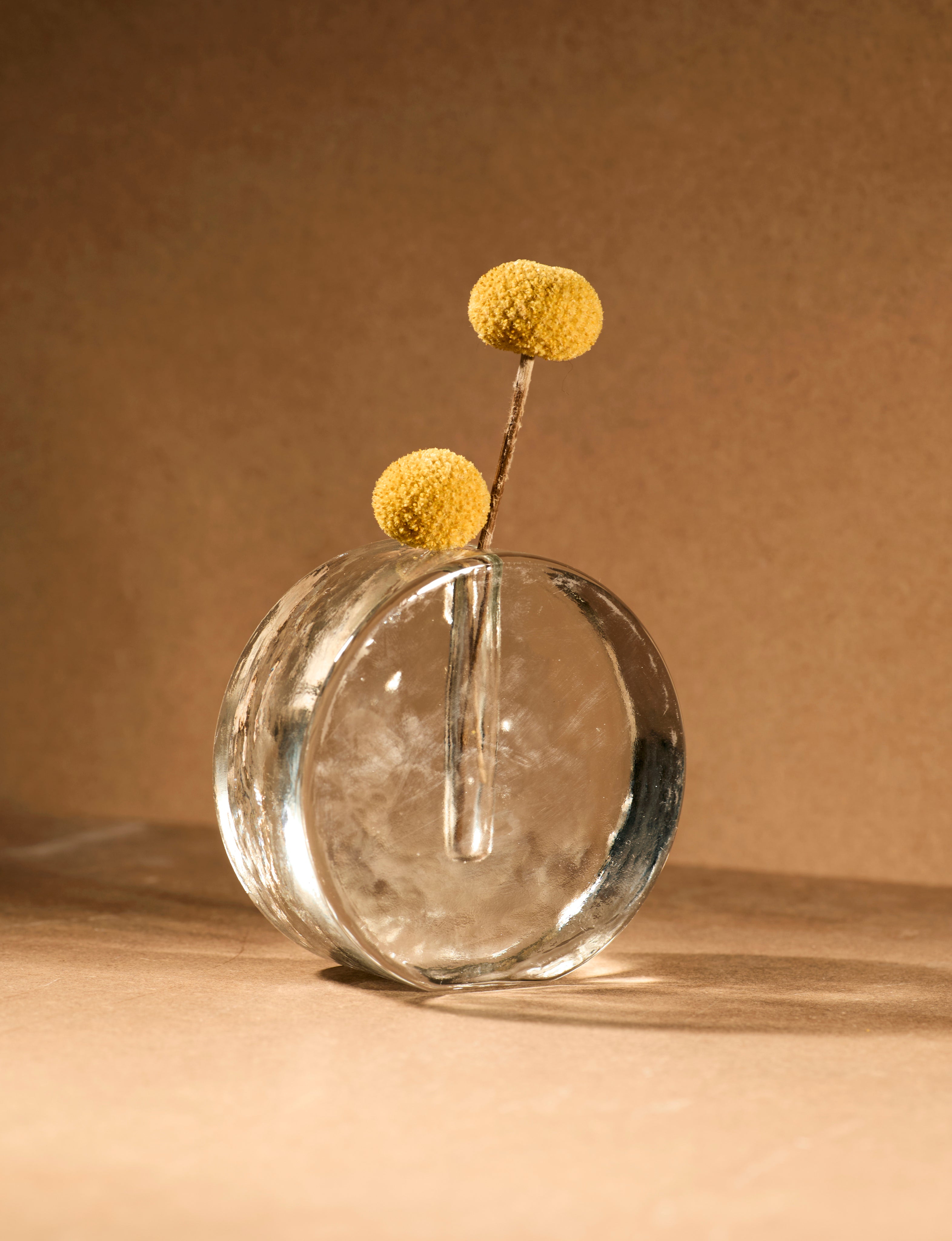 Vintage Scandinavian Clear Glass Vase by DIG IN JAPAN | The Oblist — handcrafted clear glass