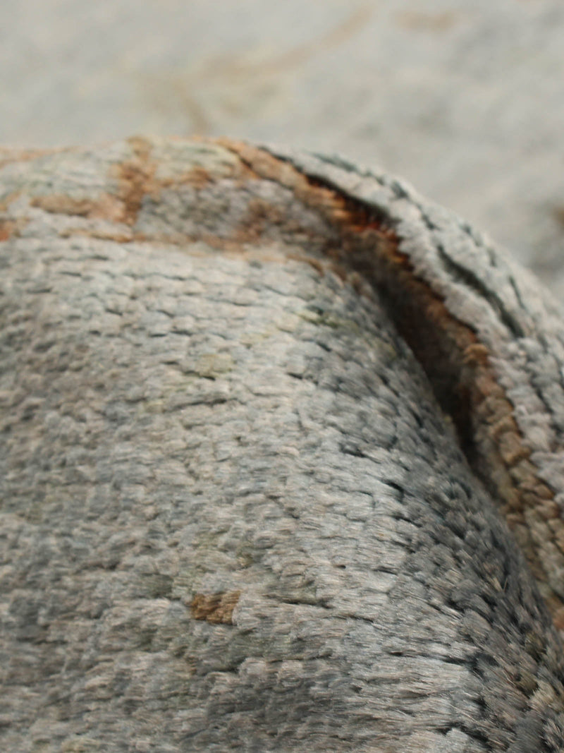 overdyed rug in heron 183 x 269 cm — detail view