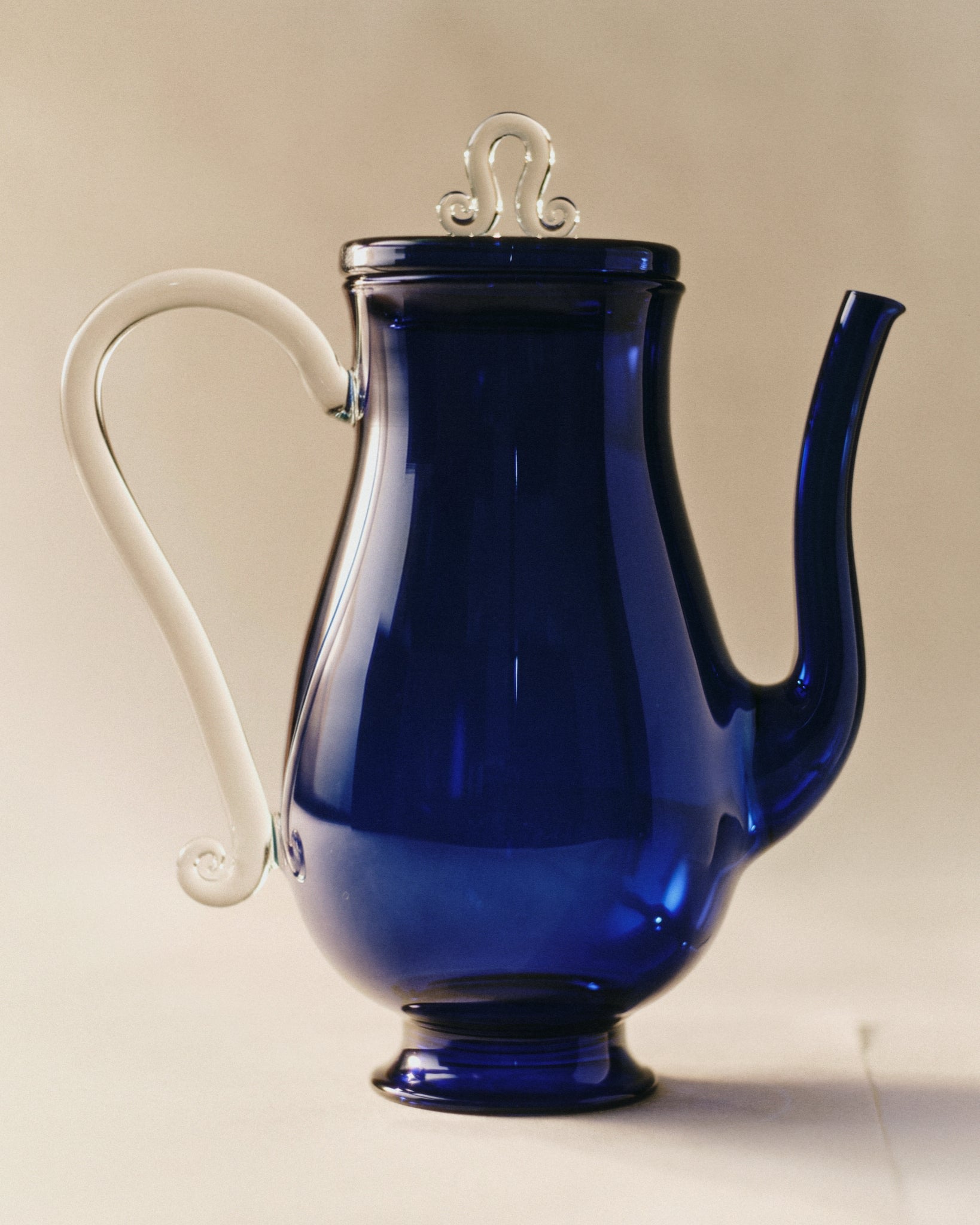 Bell Pot by Sophie Lou Jacobsen | The Oblist — handcrafted glass, cobalt blue