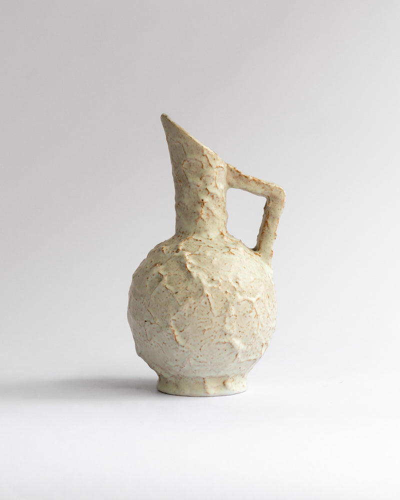 Sculptural Ceramic Pitcher by A&J Höganäs, Sweden, 1940s by Spigel | The Oblist