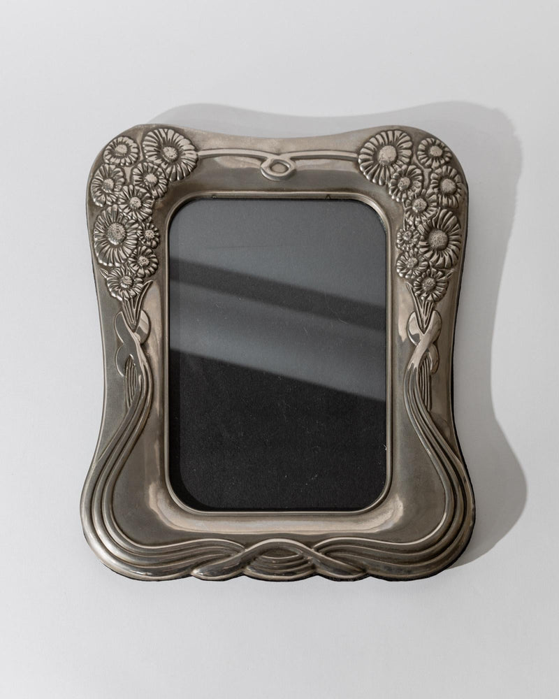 1970s Silver Plated Picture Frame by Bottega Jacobs | The Oblist — vintage silver finish