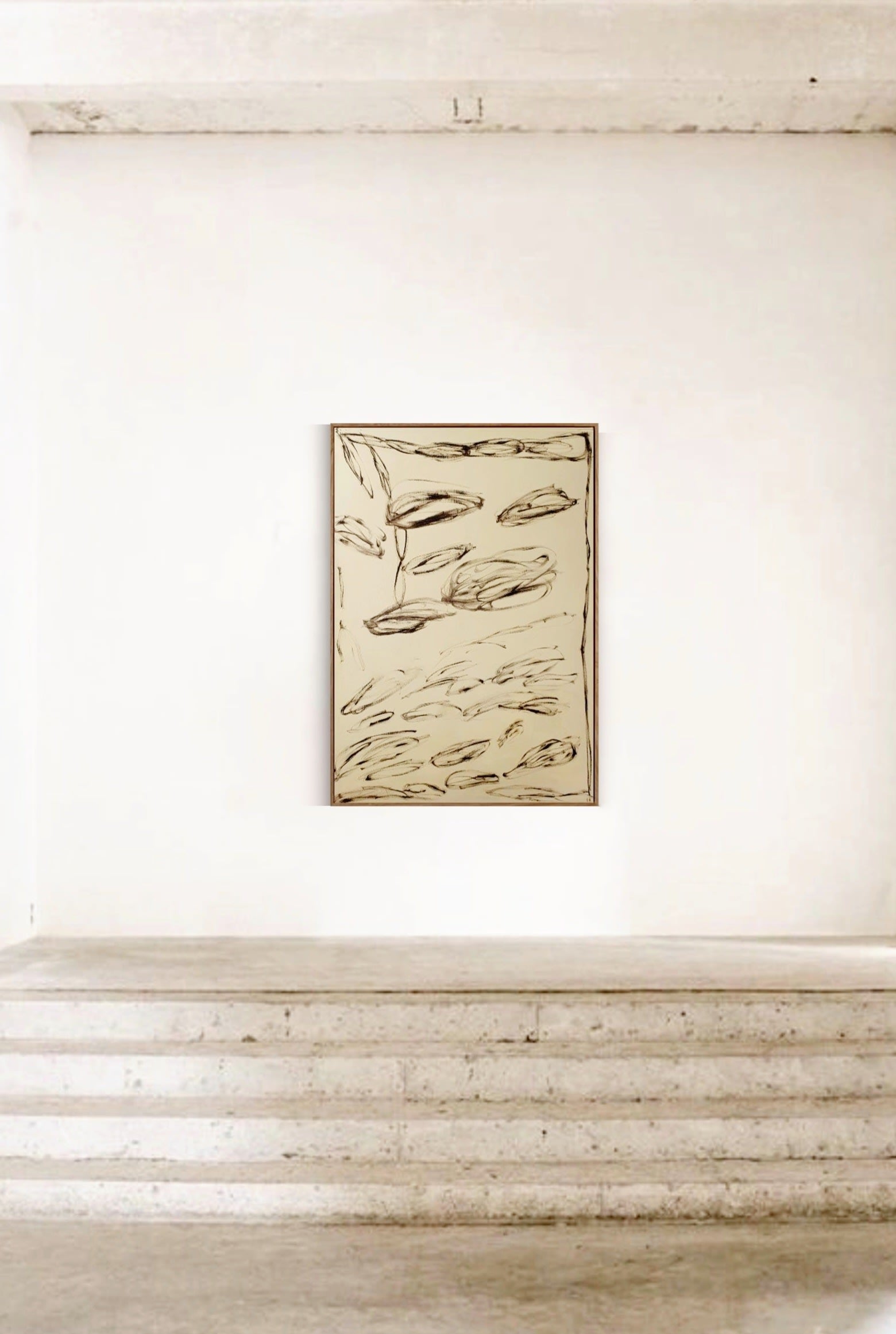 'Letters to Florence/ Royal' painting — side angle