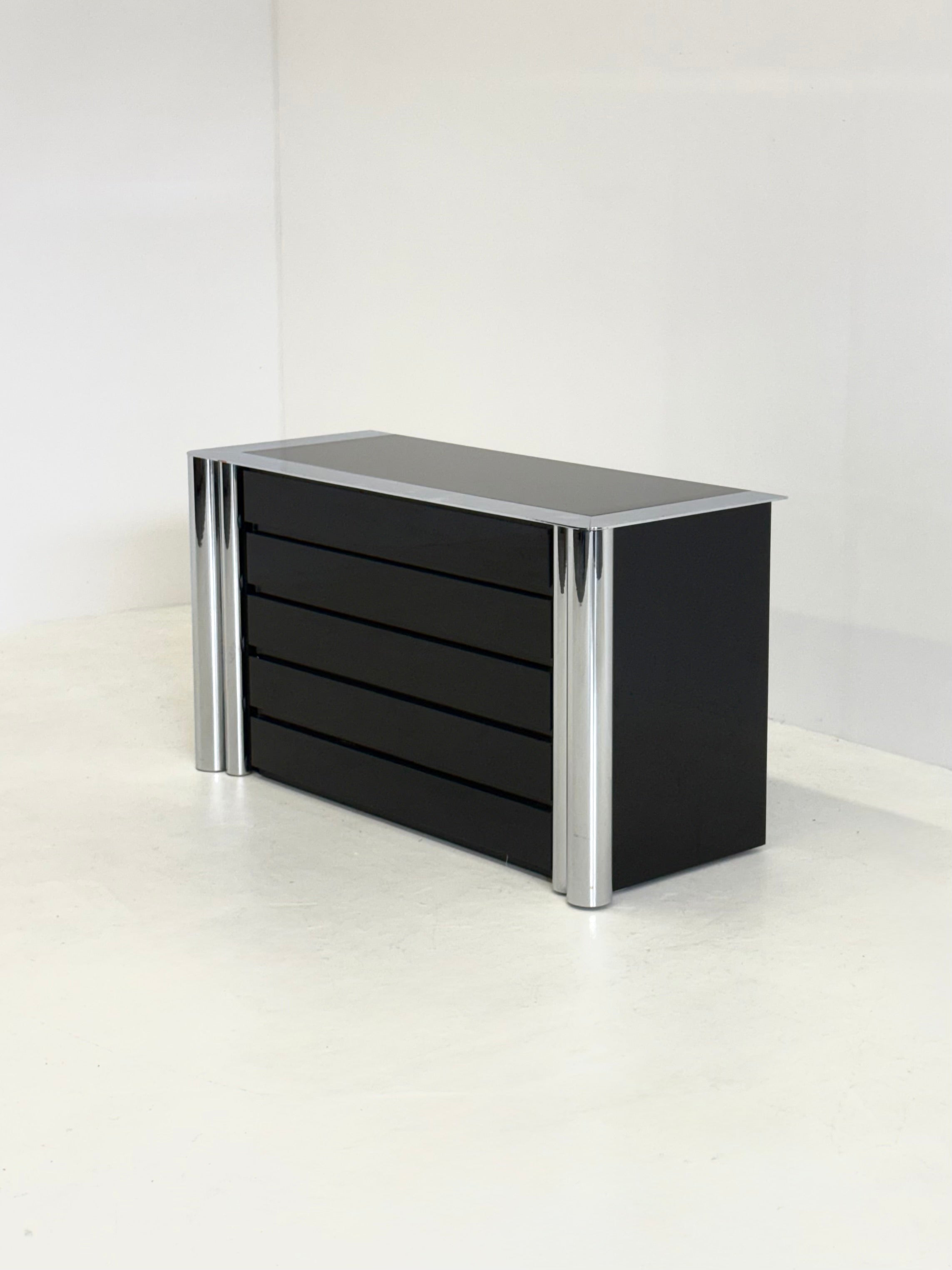 Black sideboard by Antonello Mosca for Cinova — lifestyle setting