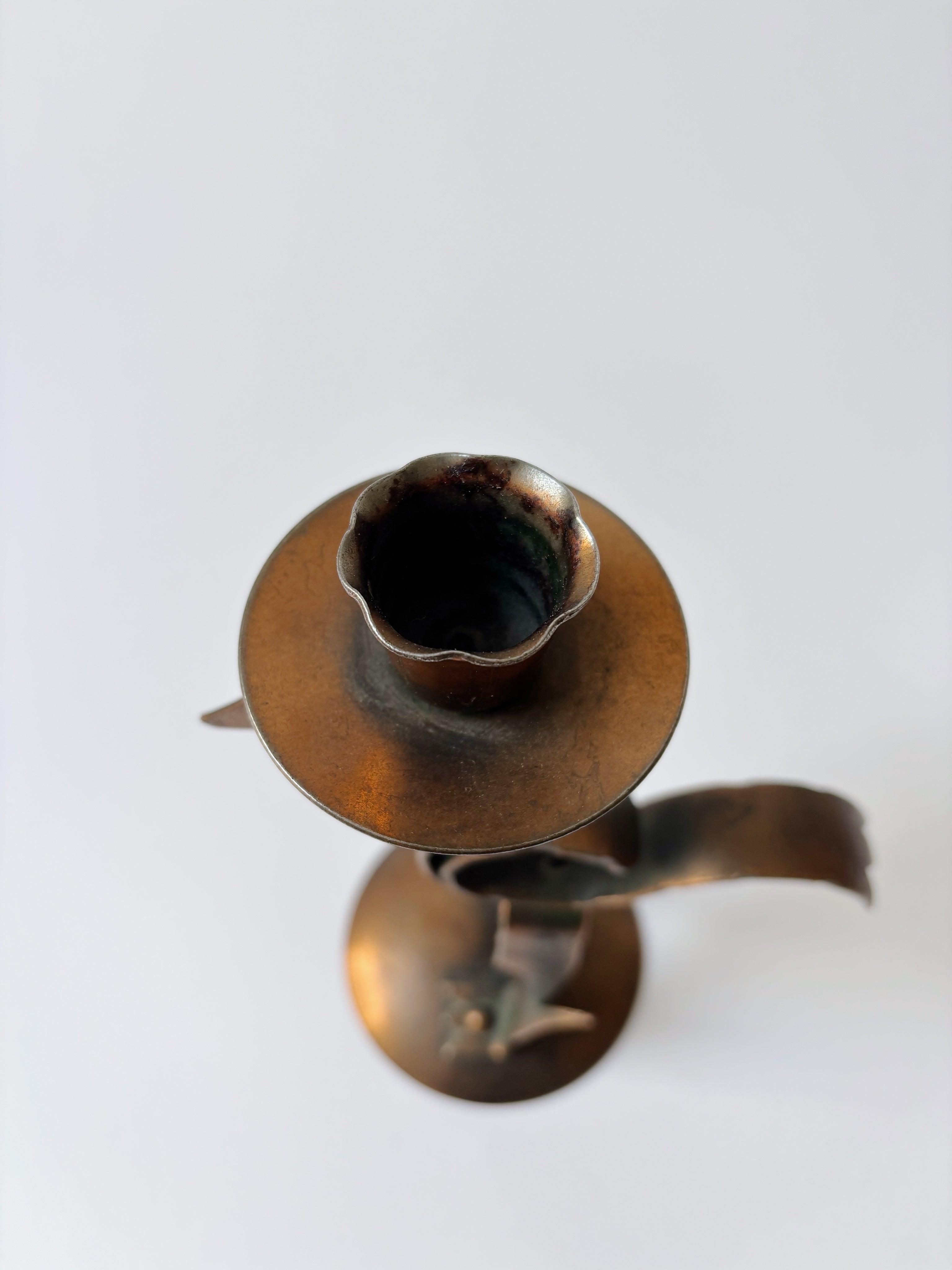 Aspid Folk Art Candlestick, c. 1970's Poland — alternate view