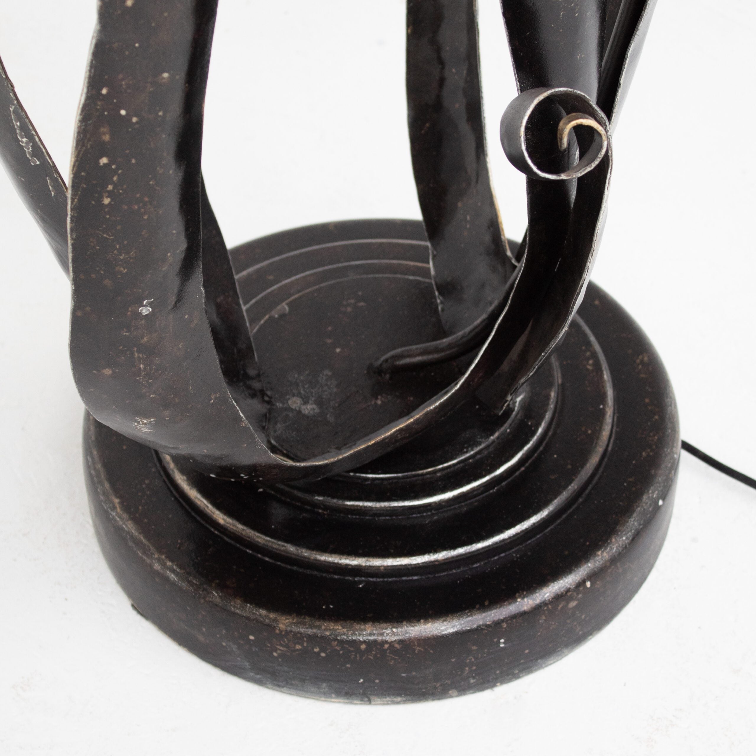 Sculptural Wrought Iron Standing Lamp — view 9