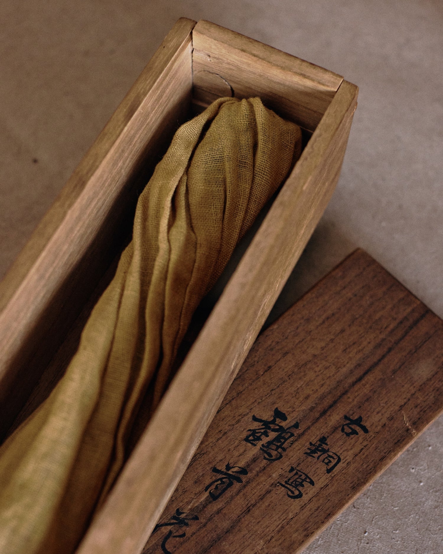Japanese bronze Ikebana vase No.1 — side angle