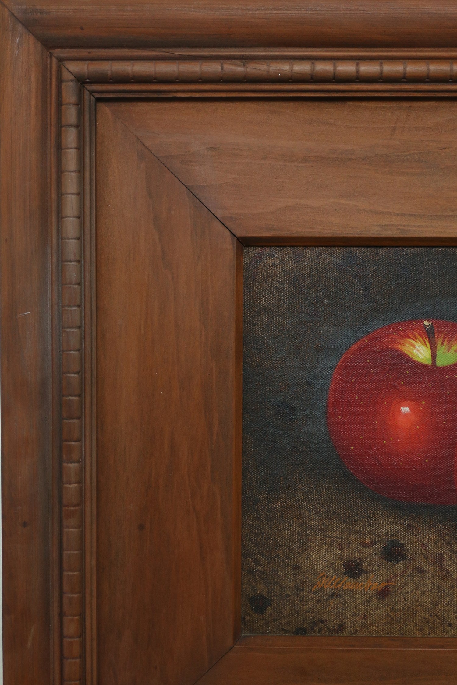 Still Life with Apples Painting — lifestyle setting