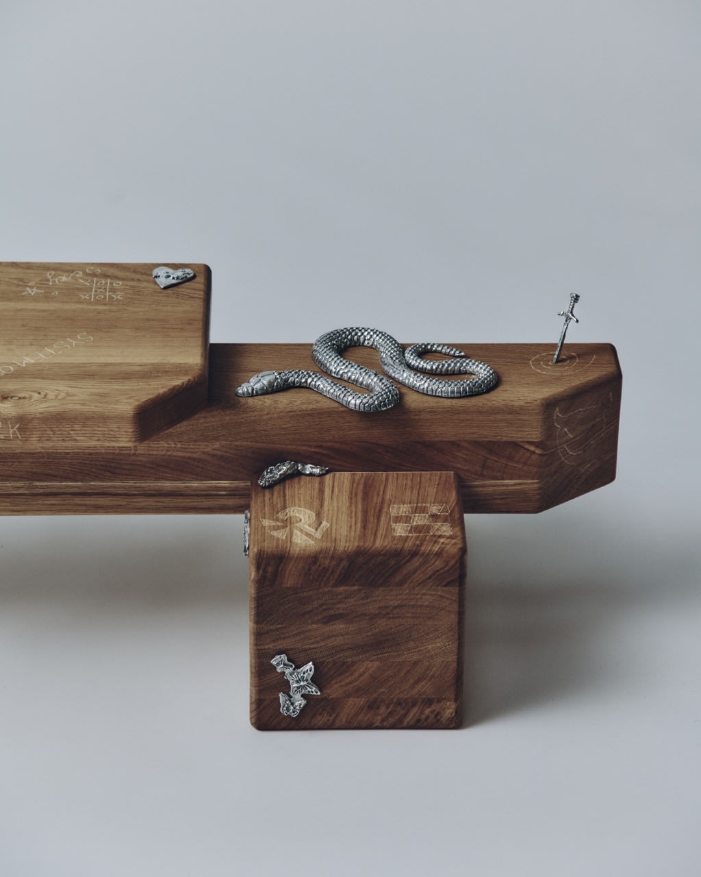 High School Lover Bench by sashaxsasha and Apollinaria Broche — side angle