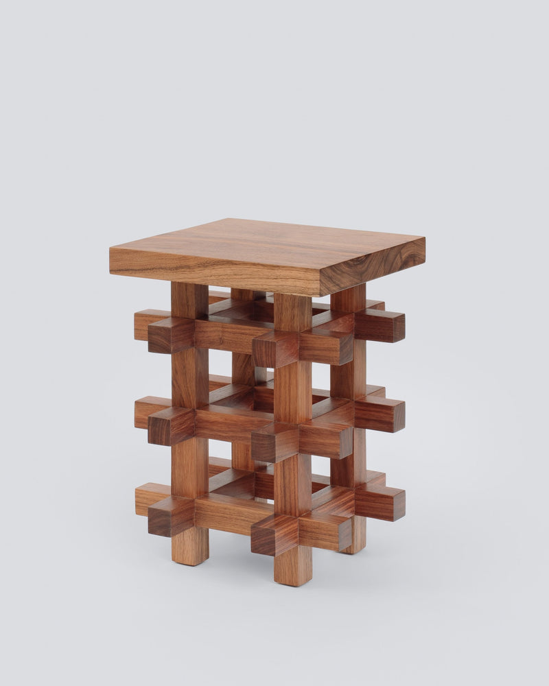 Solid Wood Stool - JUNCO Series by Daniel Couttolenc, Tzalam by Daniel Couttolenc | The Oblist