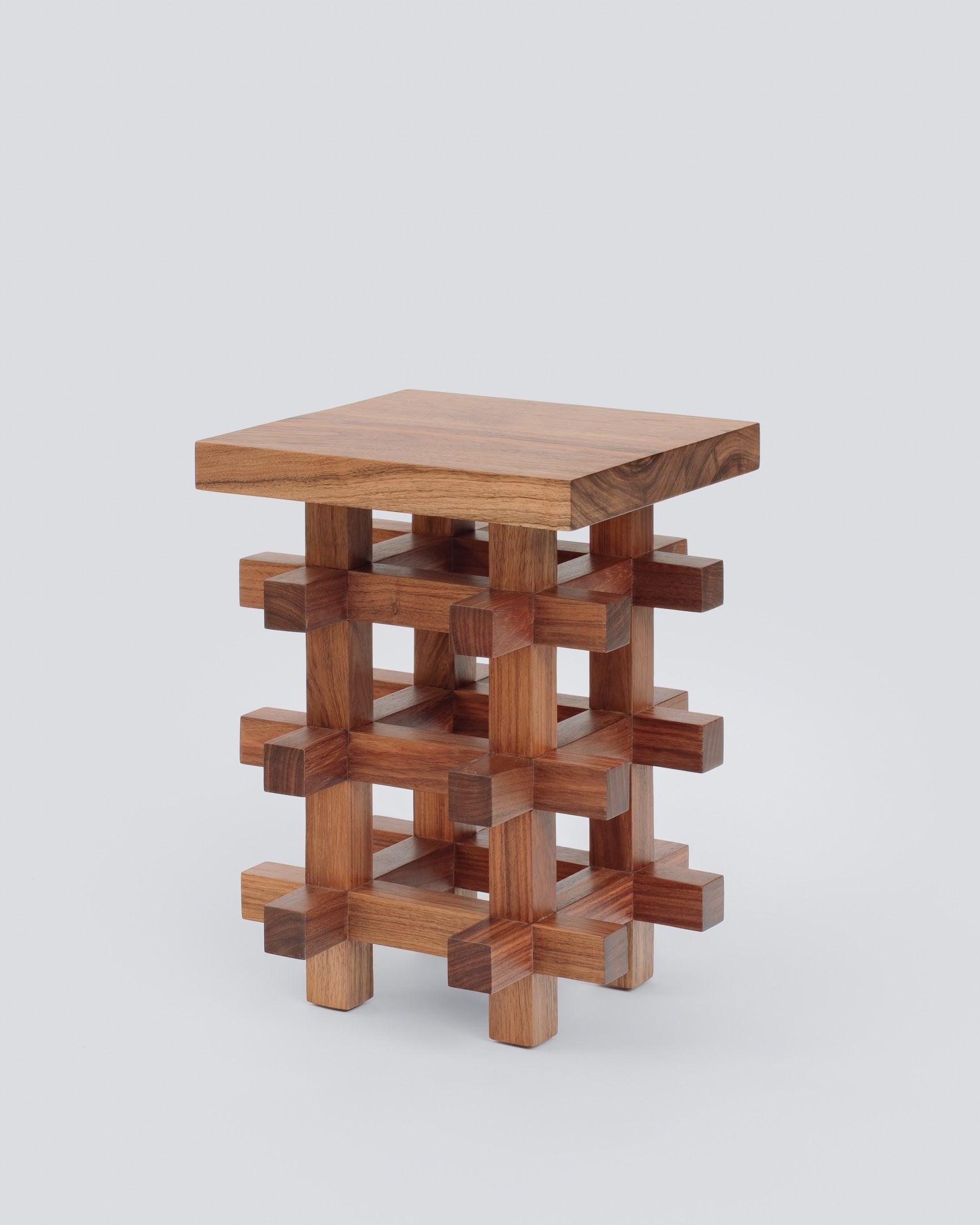 Solid Wood Stool - JUNCO Series by Daniel Couttolenc, Tzalam by Daniel Couttolenc | The Oblist