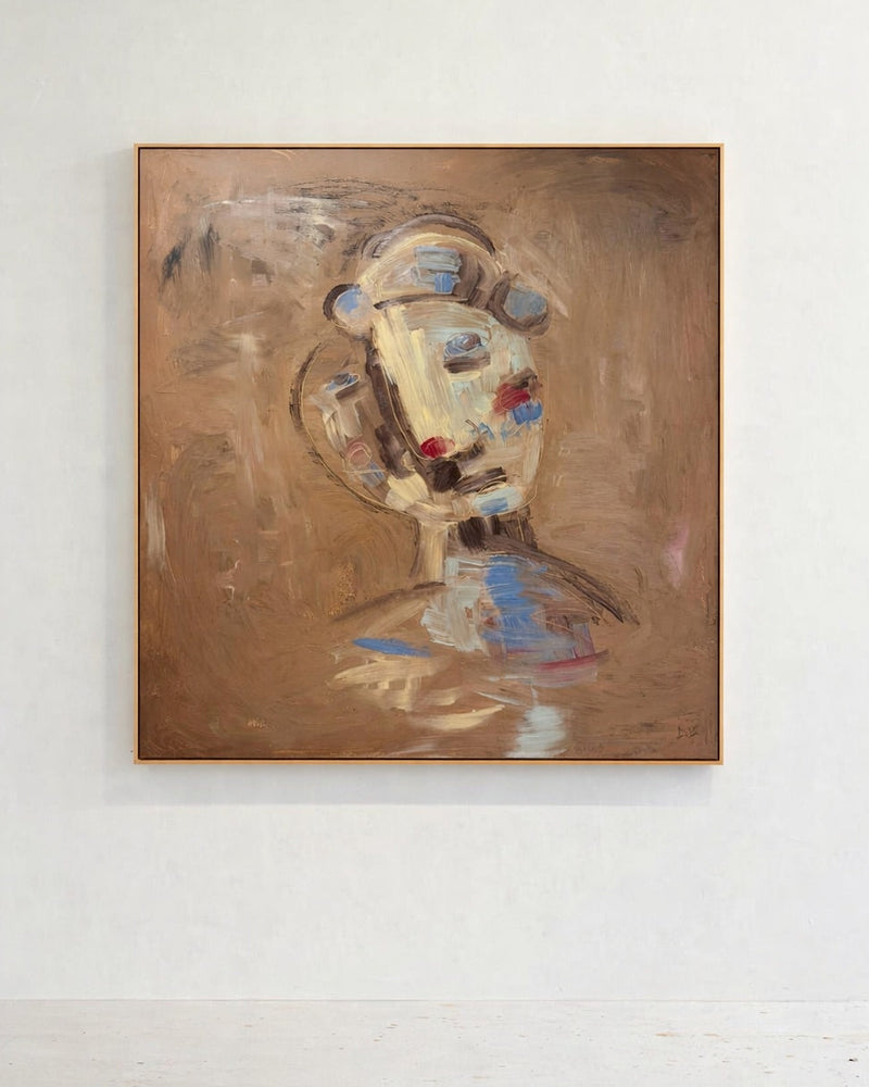 The Role | Painting on canvas 140x140cm by Dovile Bernotaite | The Oblist — modern abstract art