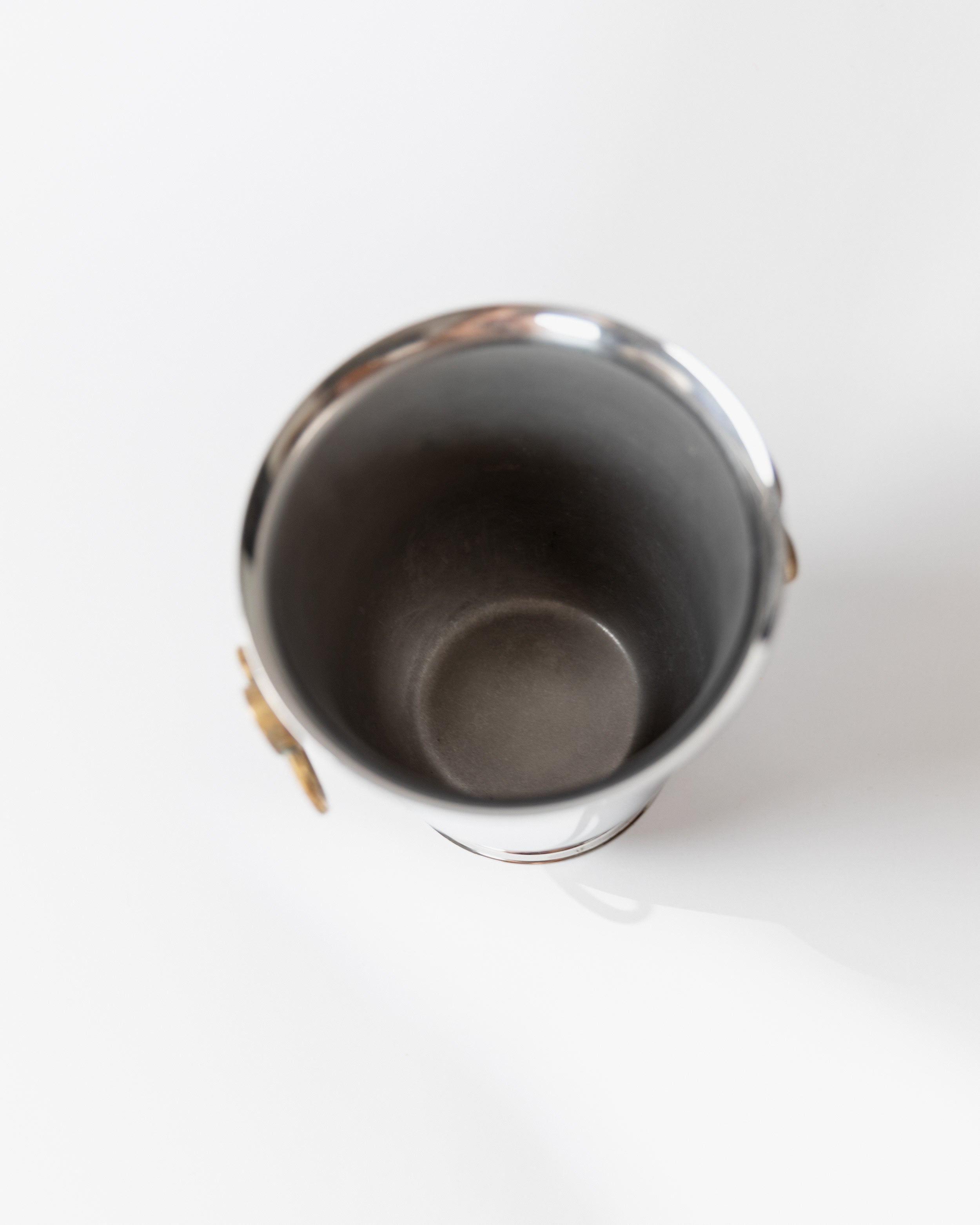 Interior view of 1980s Couzon champagne wine cooler showing depth