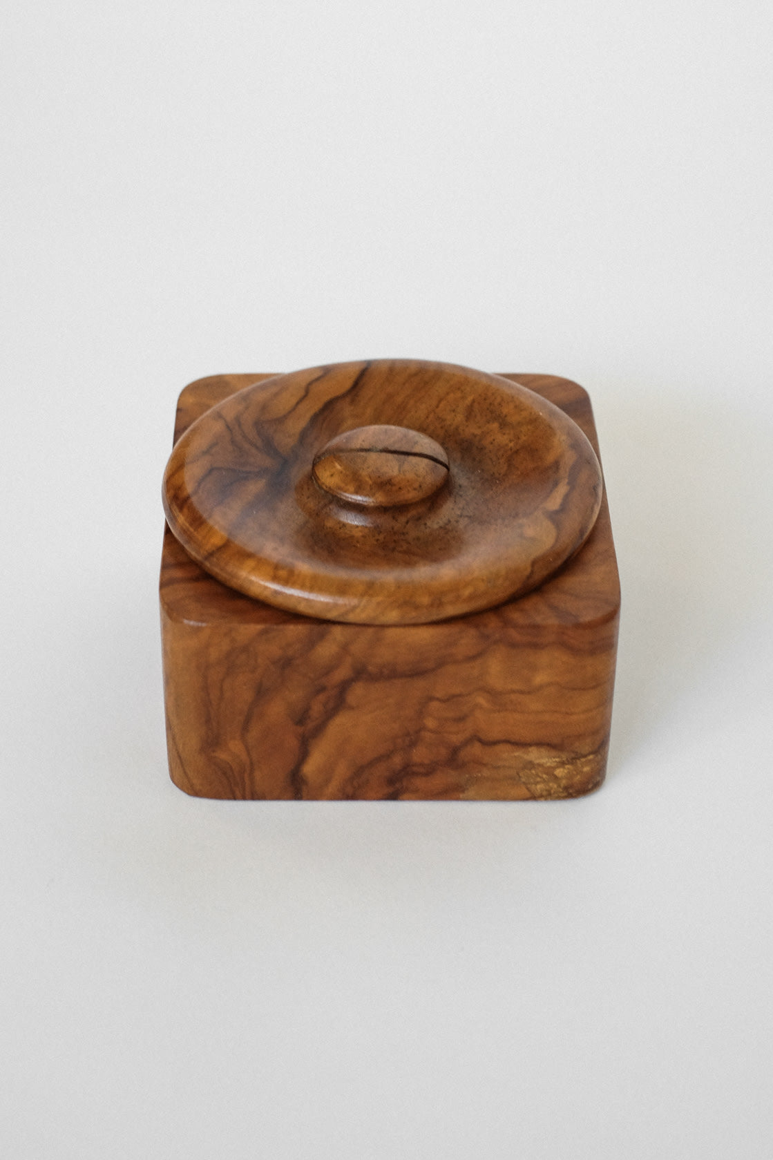 Wooden Butter & Serving Box with Lid — detail view